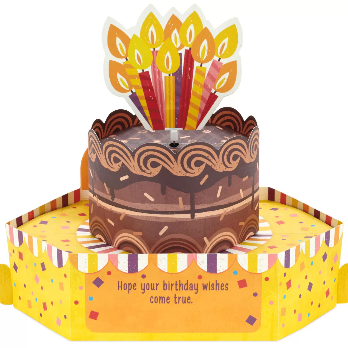 Birthday>Hallmark Chocolate Cake Musical 3D Pop-Up Birthday Card With Motion