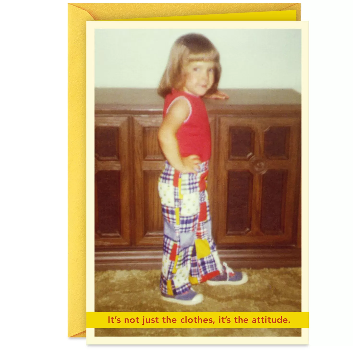 Birthday>Hallmark Clothes And Attitude Funny Birthday Card