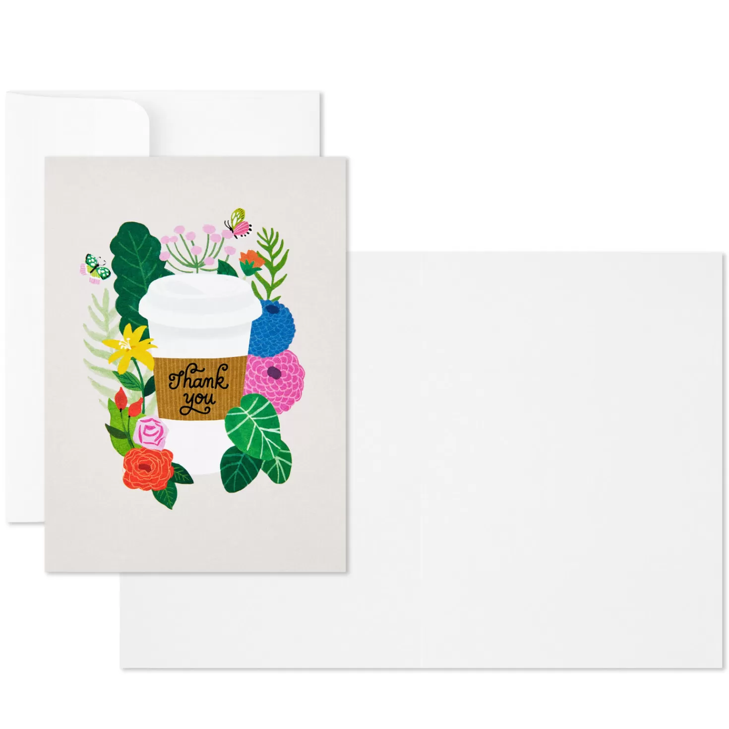 Online Coffee Bouquet Boxed Blank Thank-You Notes, Pack Of 10 Thank You
