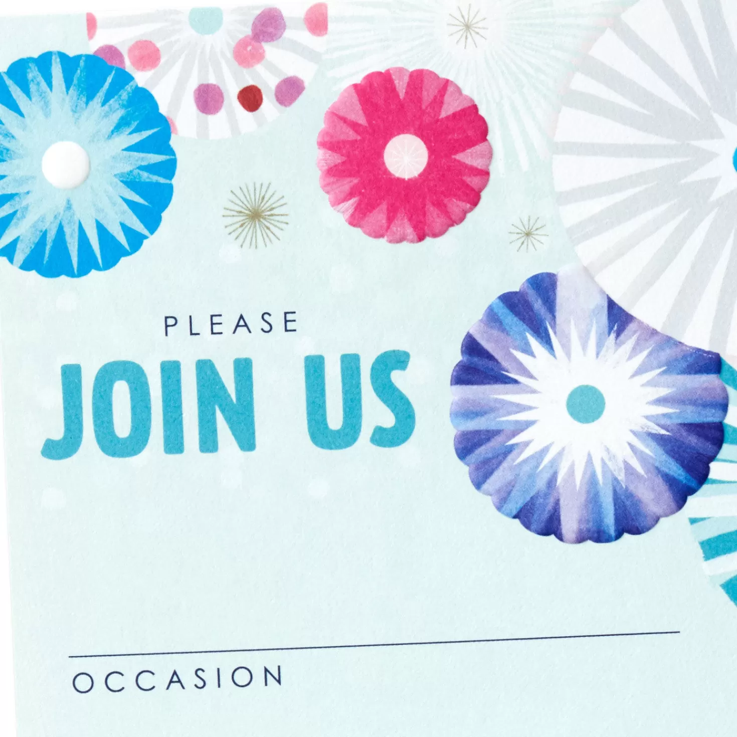 Birthday>Hallmark Color Bursts Party Invitations, Pack Of 20