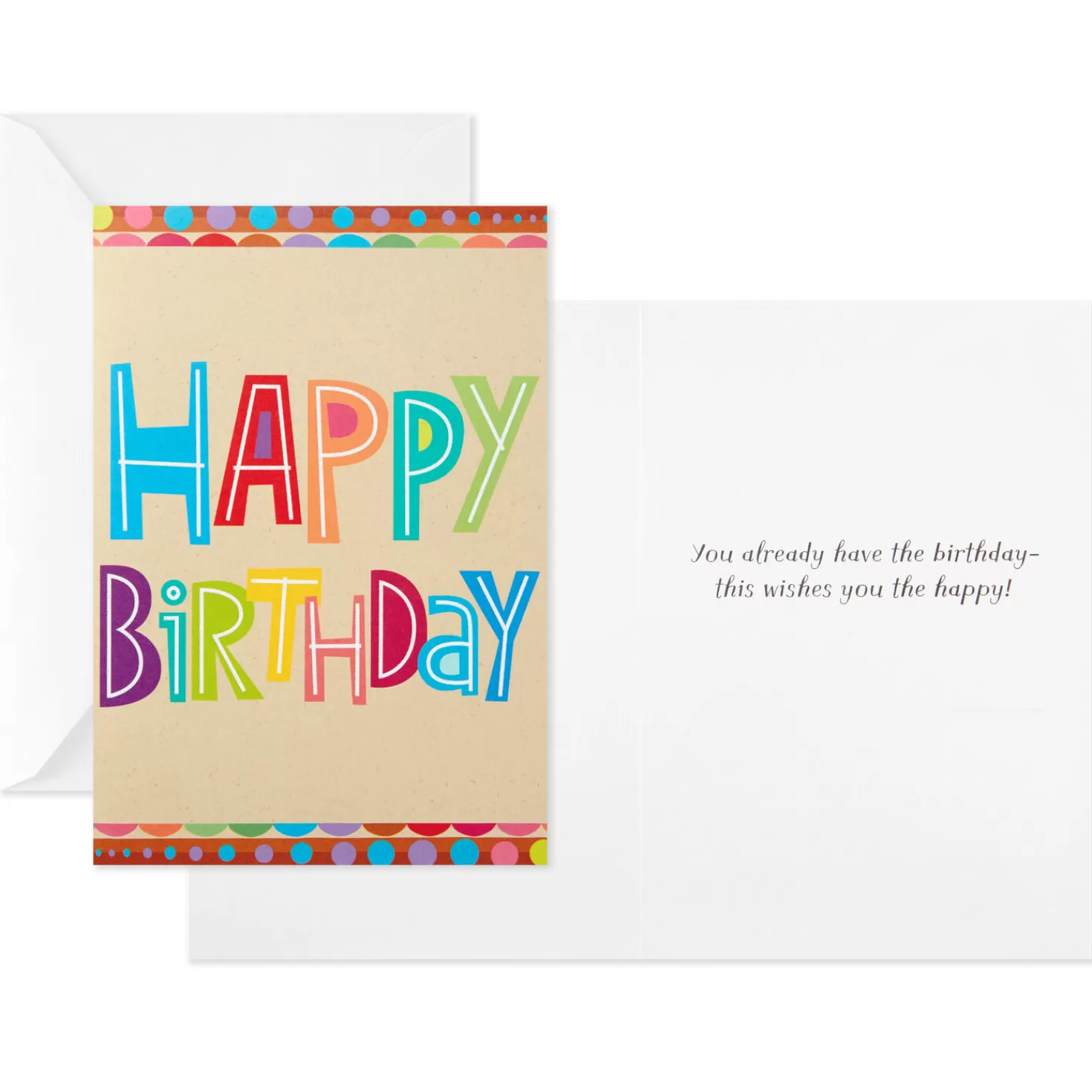 Birthday>Hallmark Colorful Assorted Birthday Cards, Pack Of 12