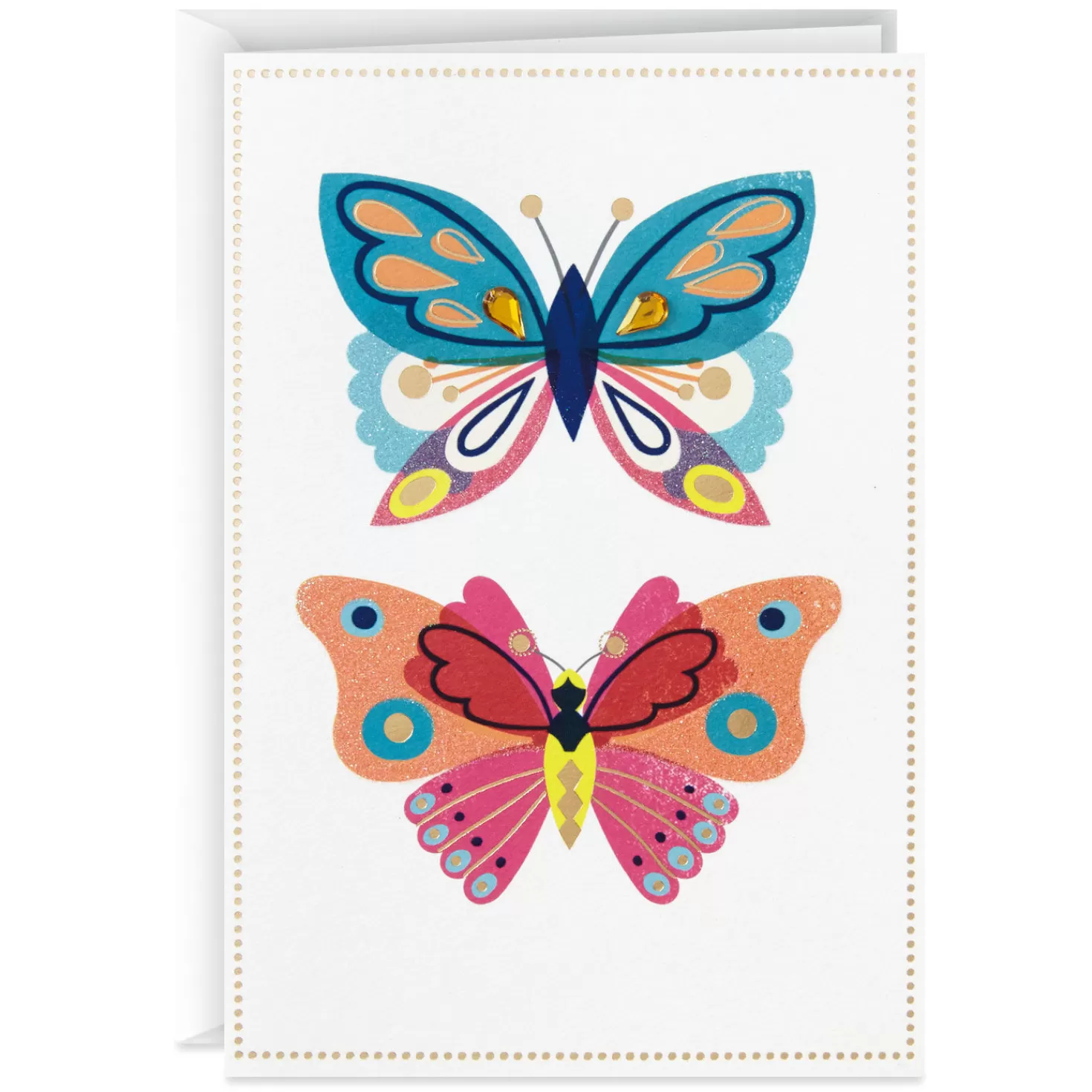 Shop Colorful Butterflies Blank Thinking Of You Card Encouragement