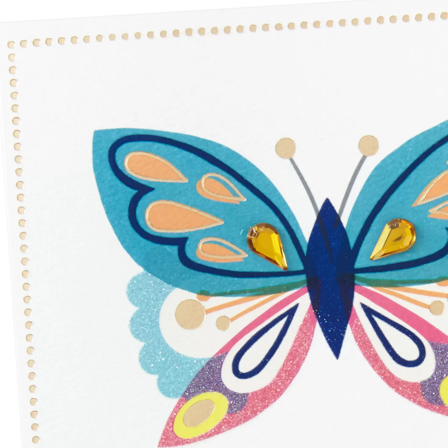Shop Colorful Butterflies Blank Thinking Of You Card Encouragement