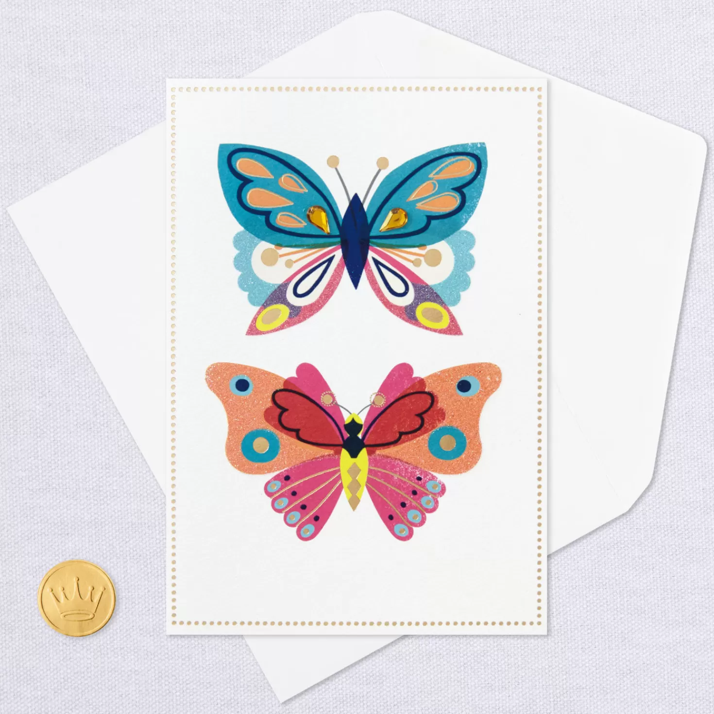 Shop Colorful Butterflies Blank Thinking Of You Card Encouragement
