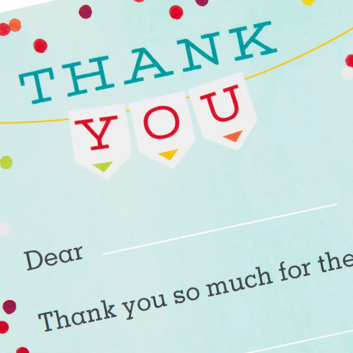 Outlet Colorful Confetti Fill-In-The-Blank Kids Thank-You Notes, Pack Of 20 Thank You