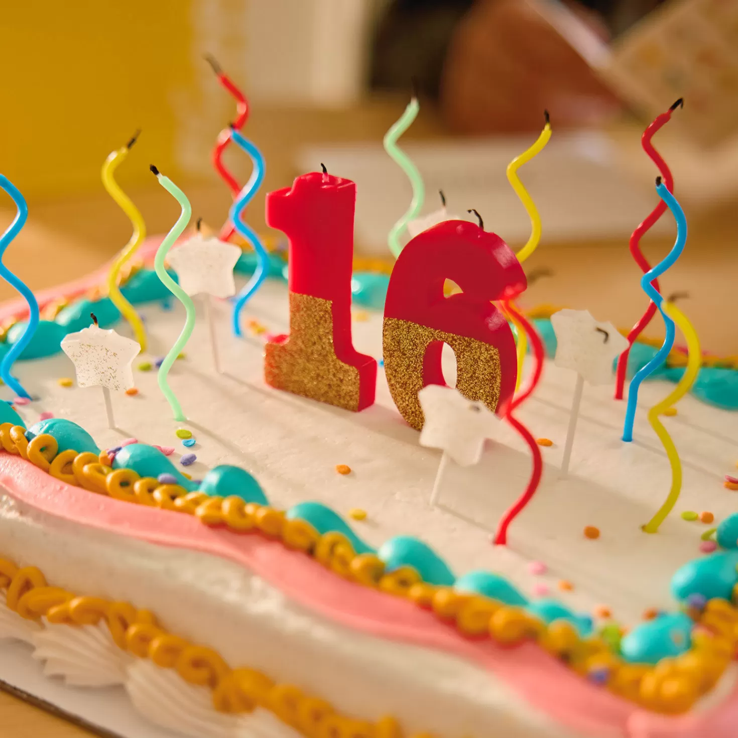 Birthday>Hallmark Colorful Squiggle Birthday Candles, Set Of 12
