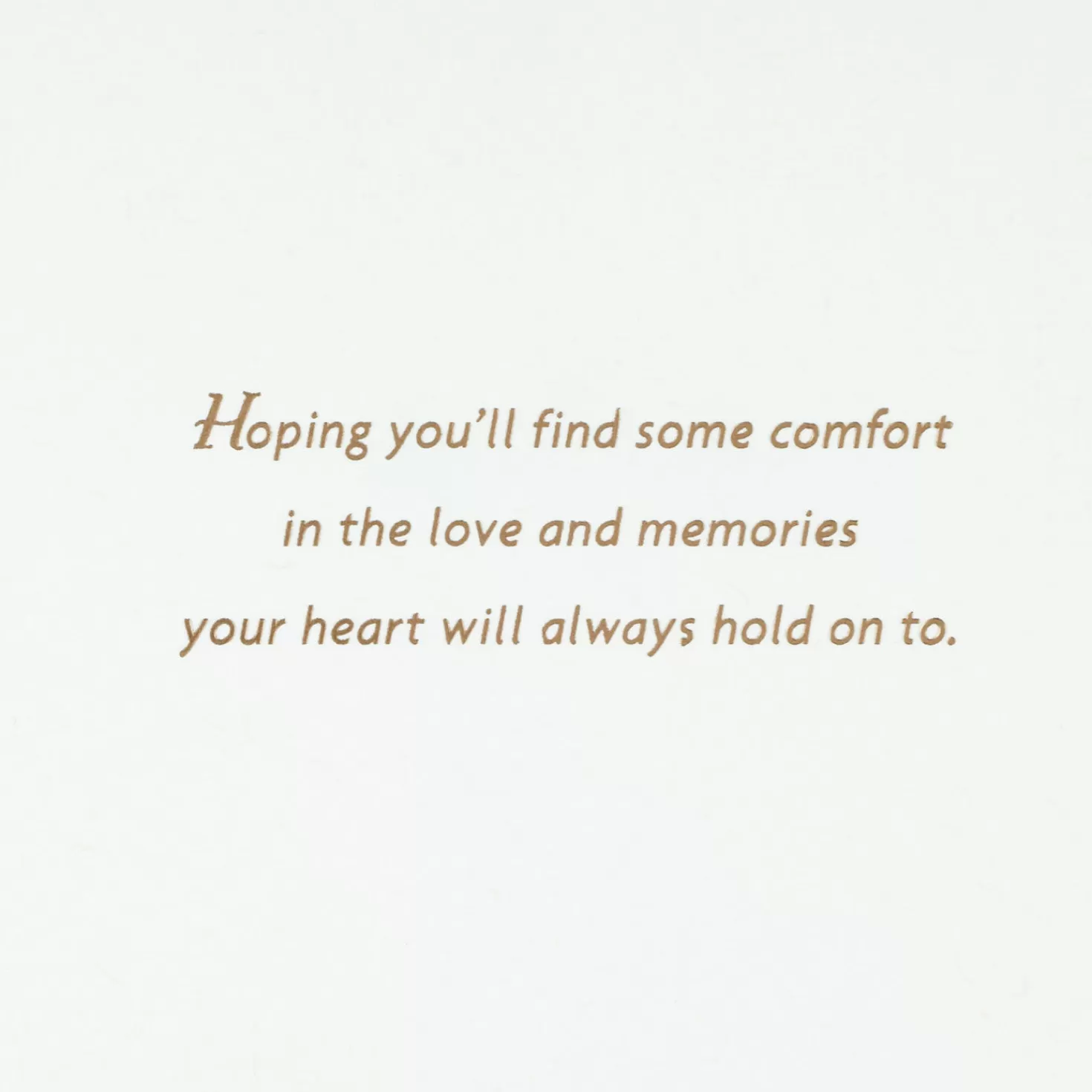 New Comfort In Love And Memories Sympathy Card Sympathy