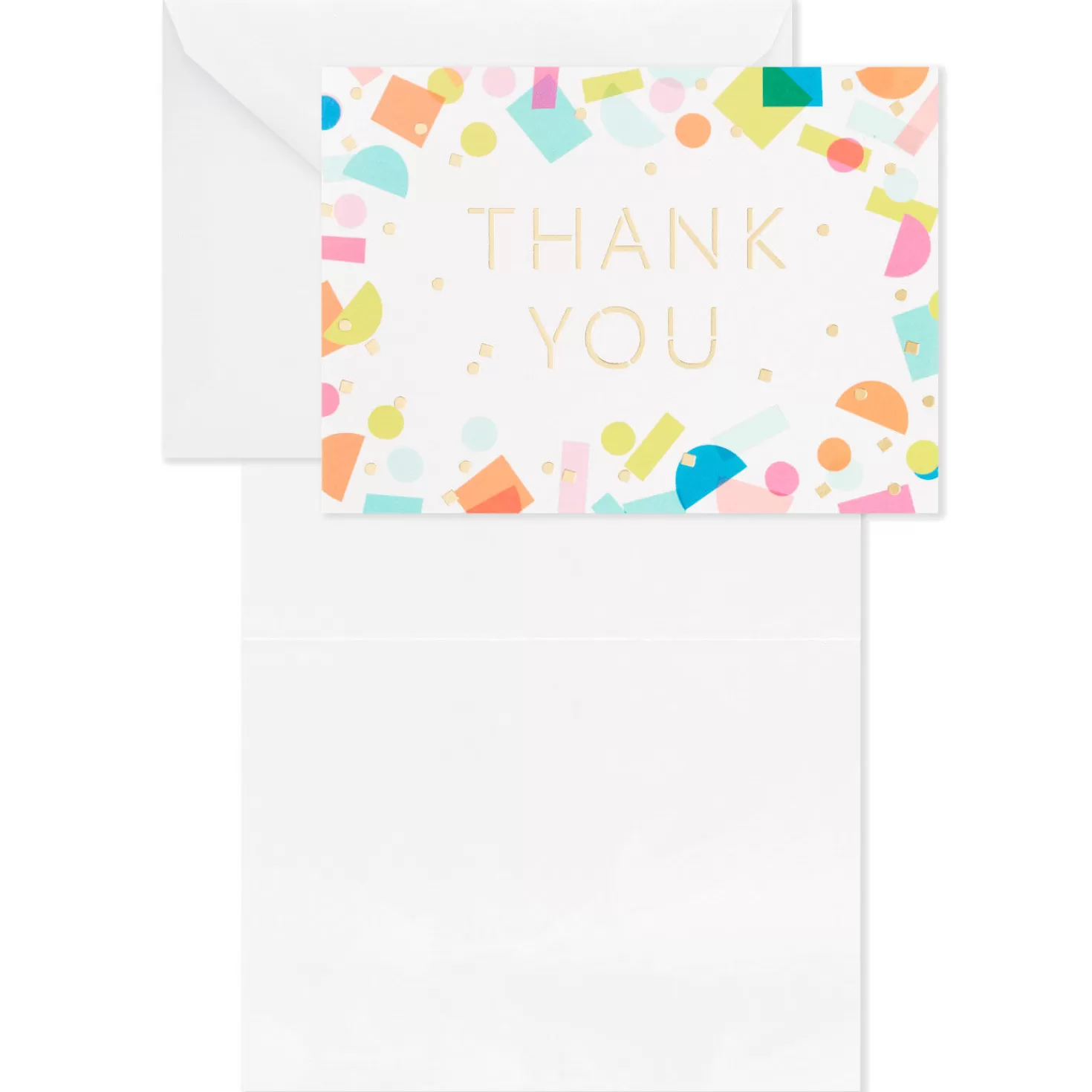 Shop Confetti And Stripes Bulk Blank Thank-You Notes, Pack Of 50 Thank You