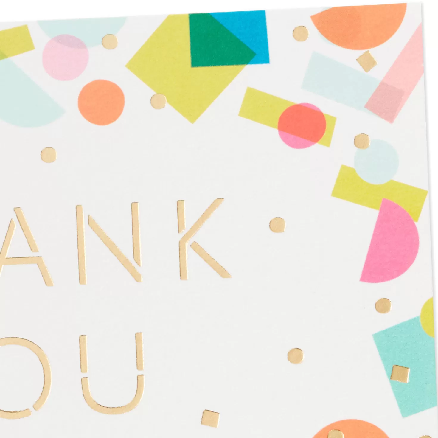 Shop Confetti And Stripes Bulk Blank Thank-You Notes, Pack Of 50 Thank You