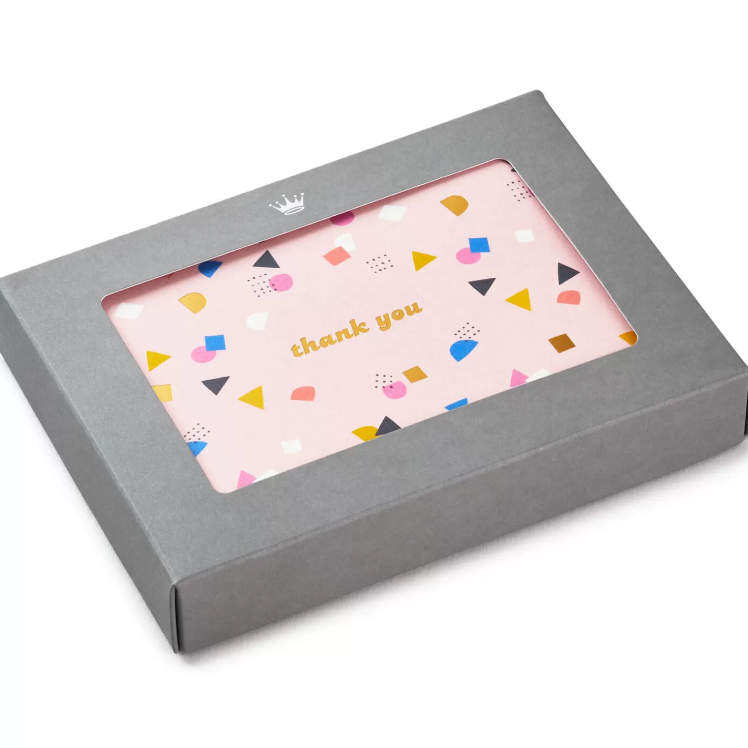 Fashion Confetti On Pink Boxed Blank Thank-You Notes, Pack Of 10 Thank You