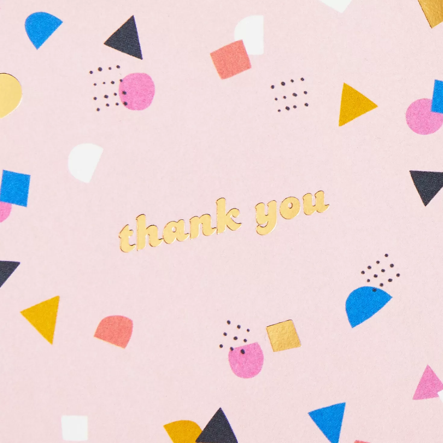 Fashion Confetti On Pink Boxed Blank Thank-You Notes, Pack Of 10 Thank You