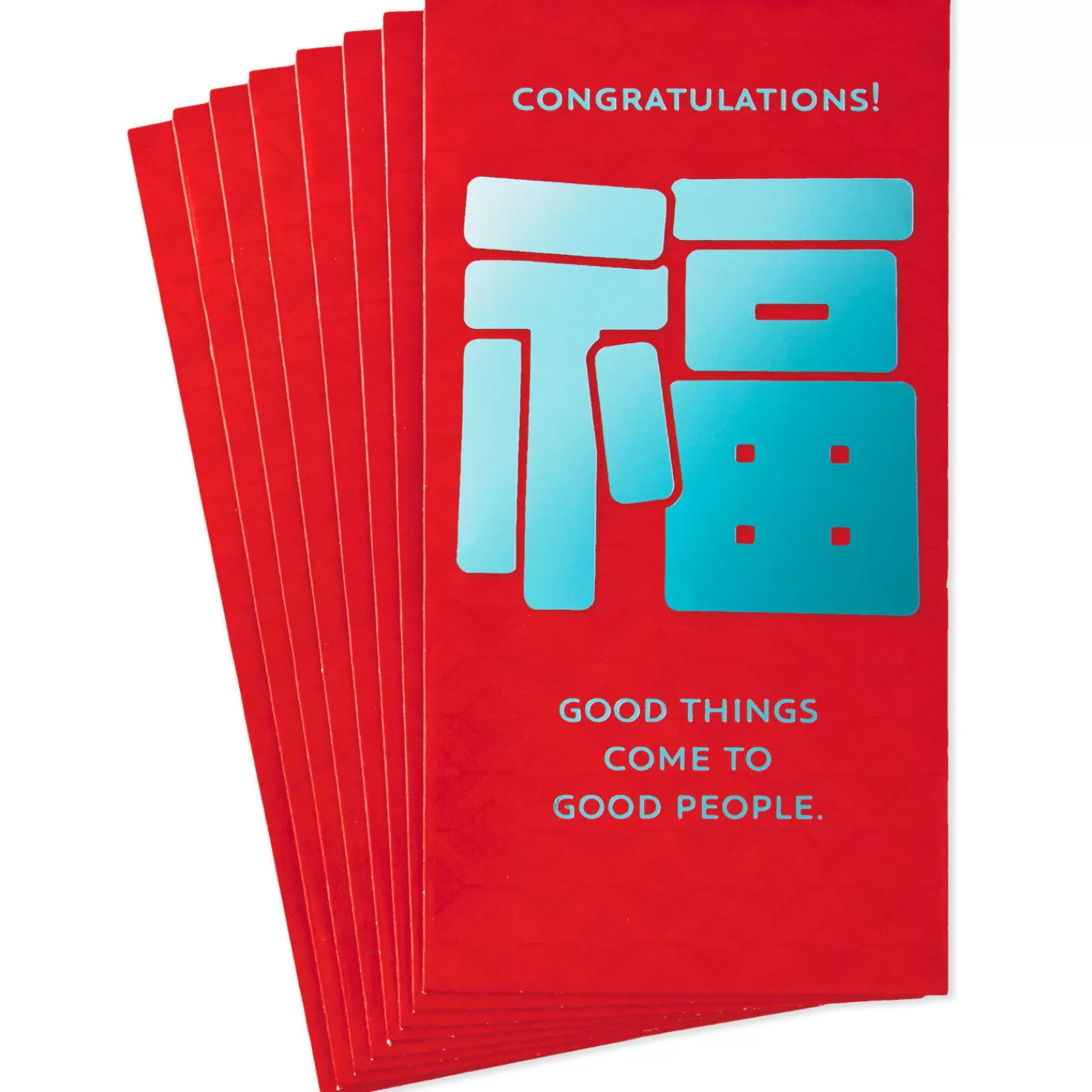 Hot Congratulations Red Lai See Envelopes, Pack Of 8 Congratulations