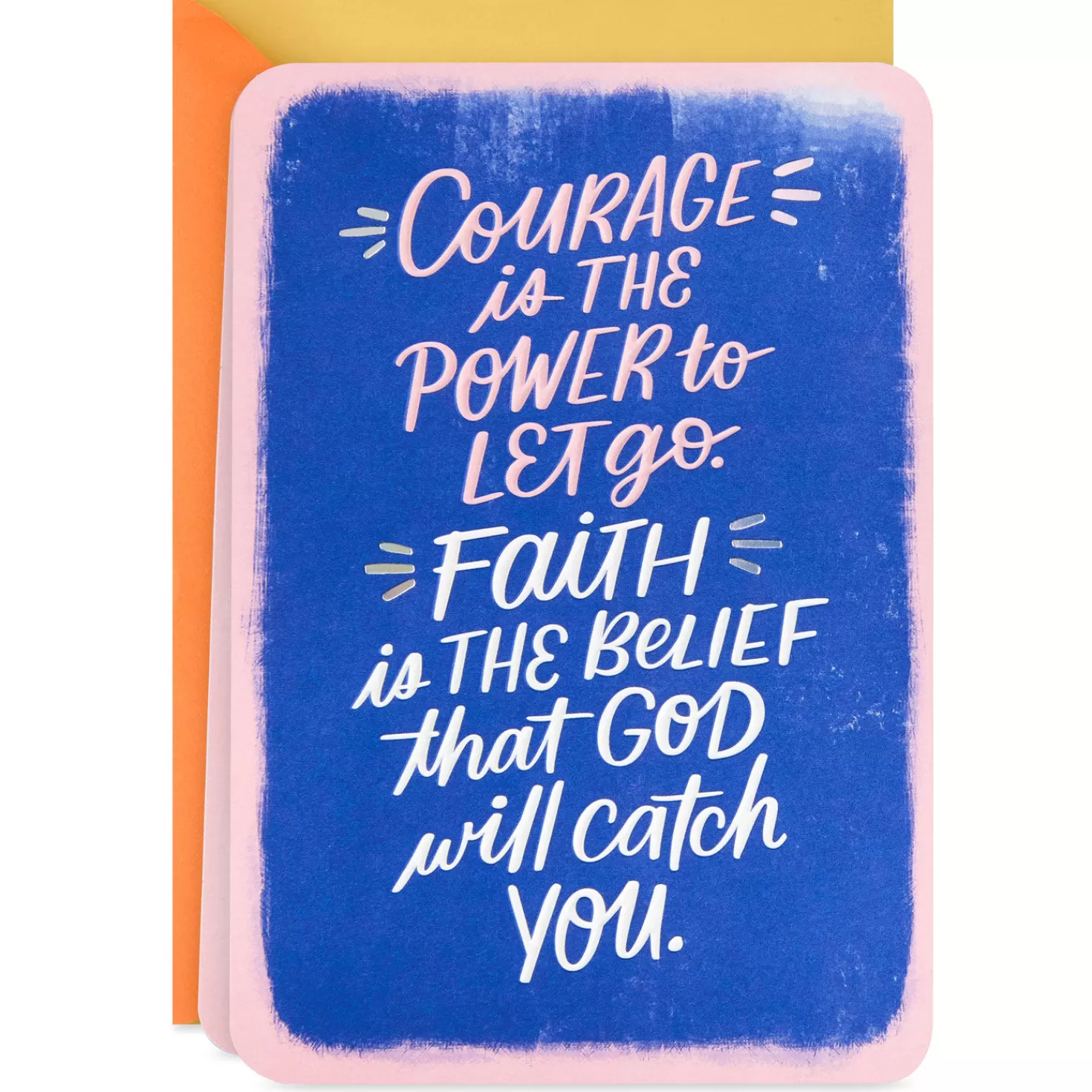 Online Courage And Faith Blank Card Encouragement