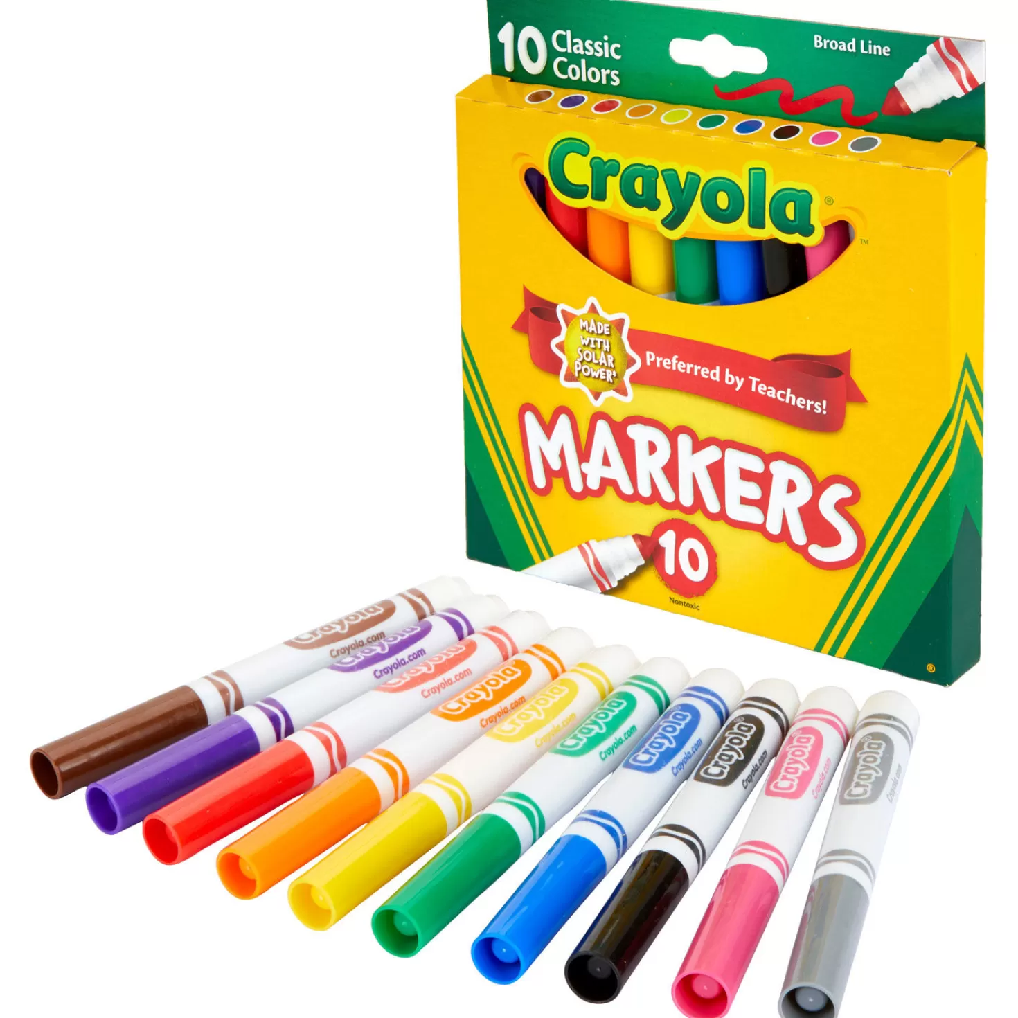 Best Sale Crayola® Classic Colors Broad Line Markers, 10-Count Back To School