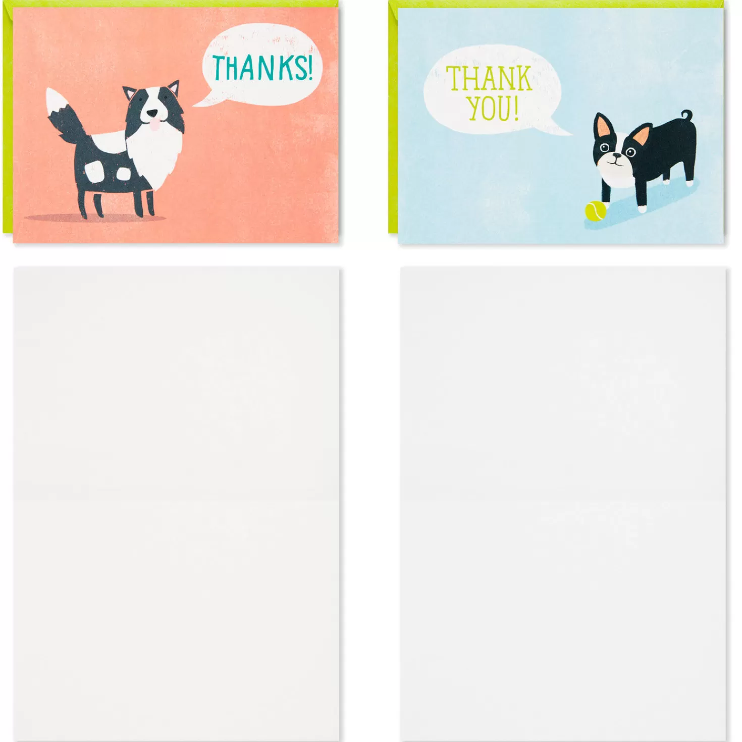 Store Cute Dogs Assortment Blank Thank-You Notes, Pack Of 48 Thank You