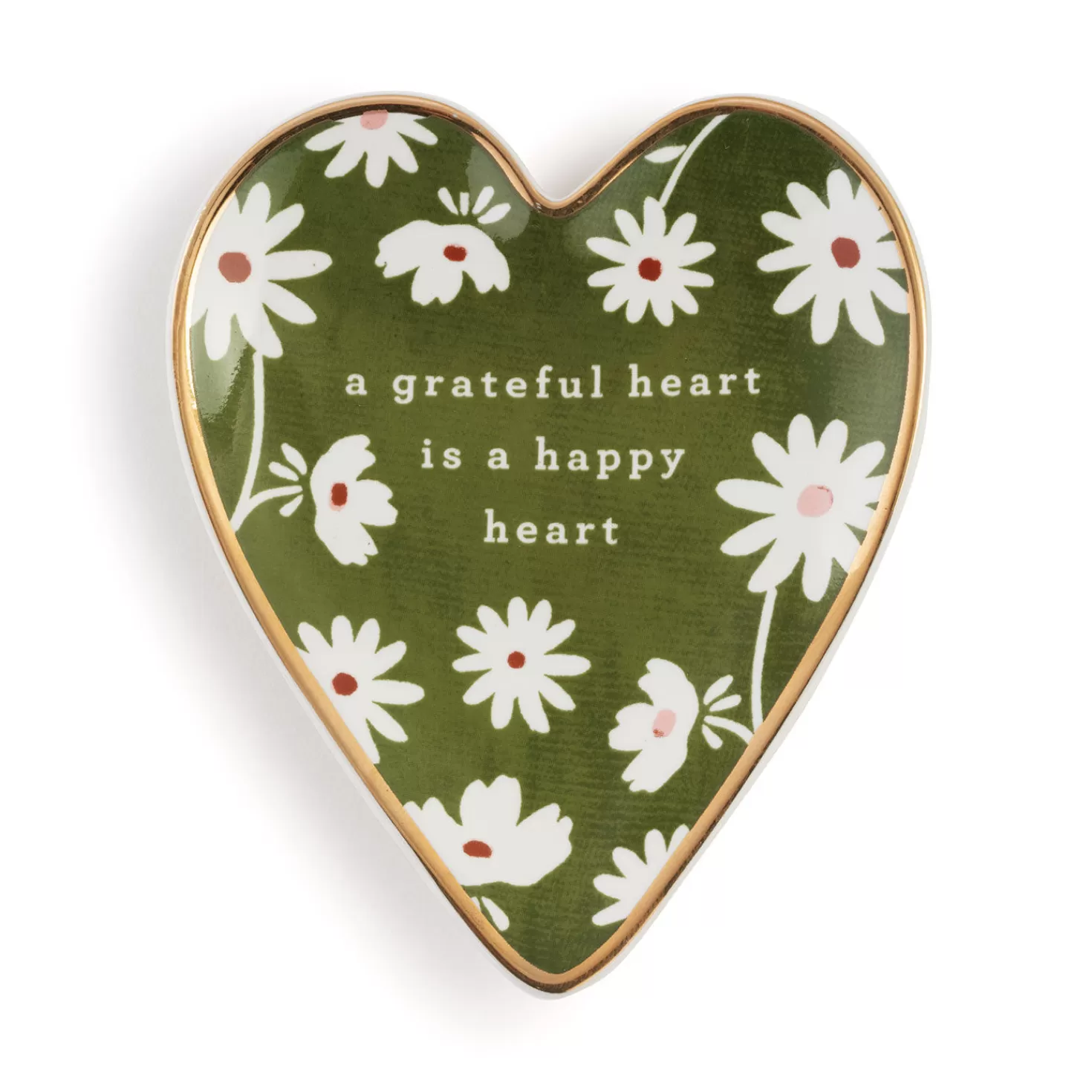 Store Demdaco Grateful Art Heart Trinket Dish Thank You