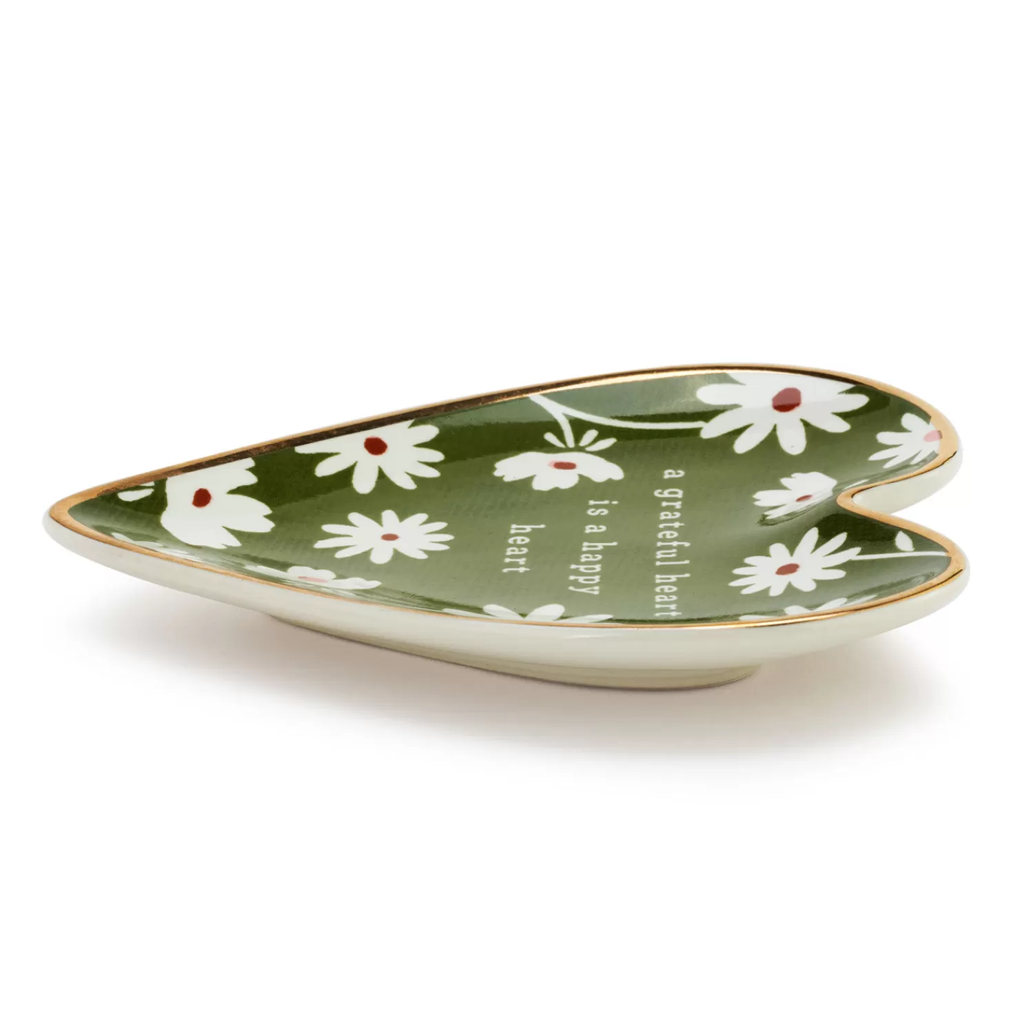 Store Demdaco Grateful Art Heart Trinket Dish Thank You