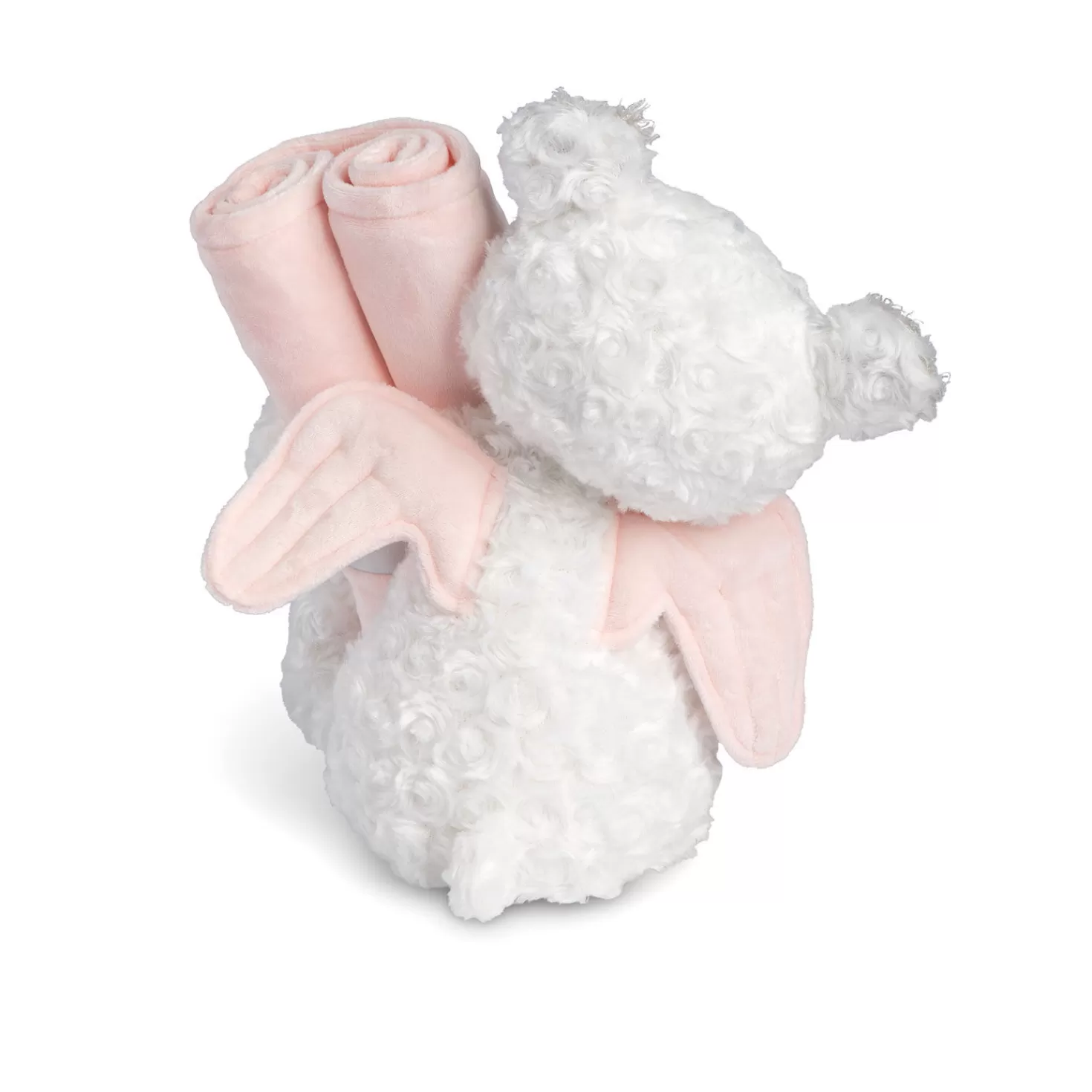 Discount Demdaco Guardian Angel Bear And Pink Blanket, Set Of 2 Baptism And Christening