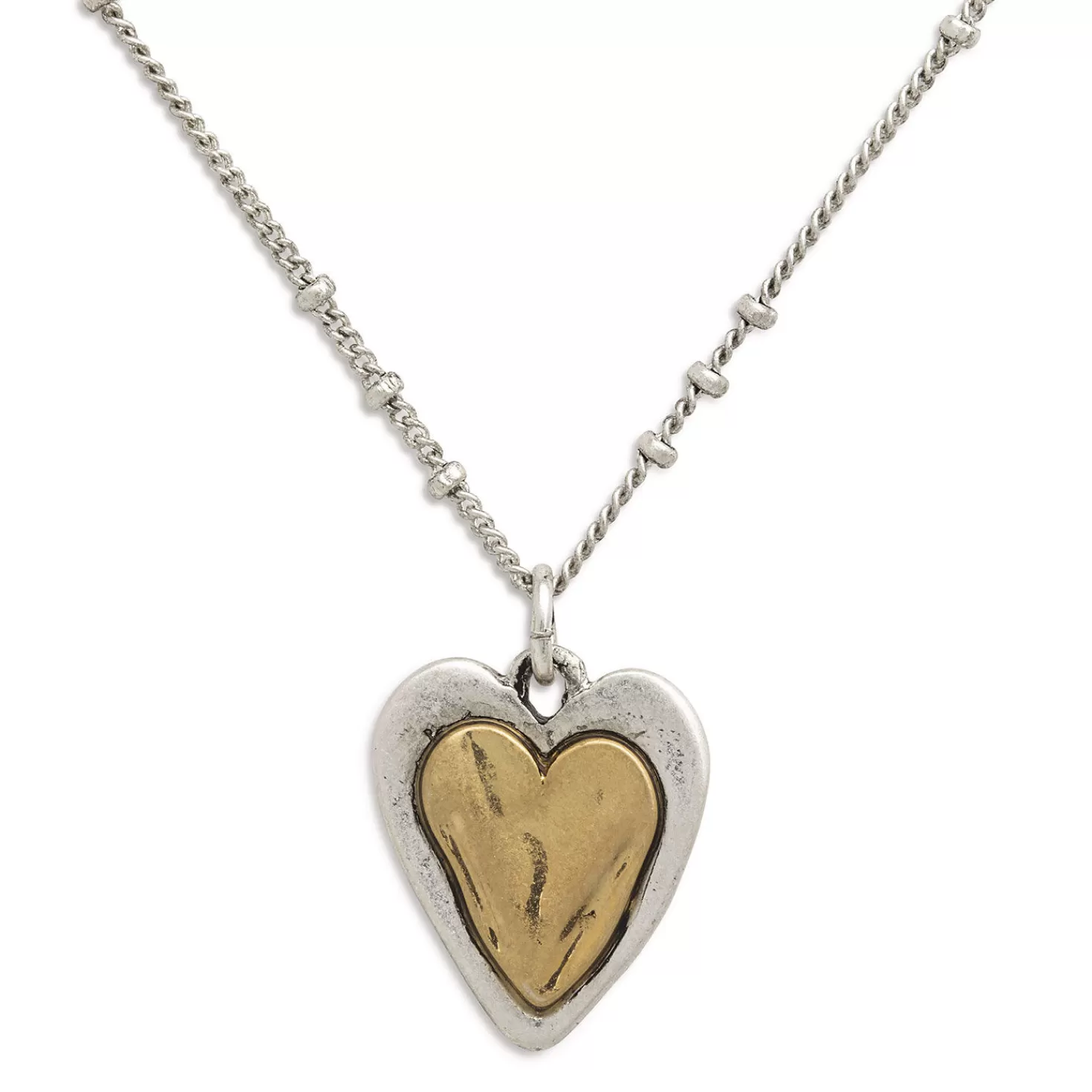 Cheap Demdaco Heart Charm Guardian Angel Necklace, 18" Thank You