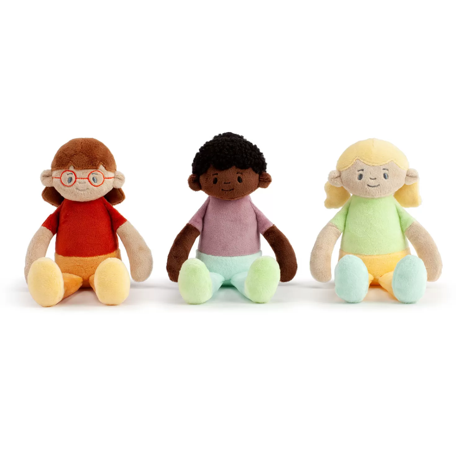 Shop Demdaco Hopeful Rainbows Girl Dolls, Set Of 3 Baby