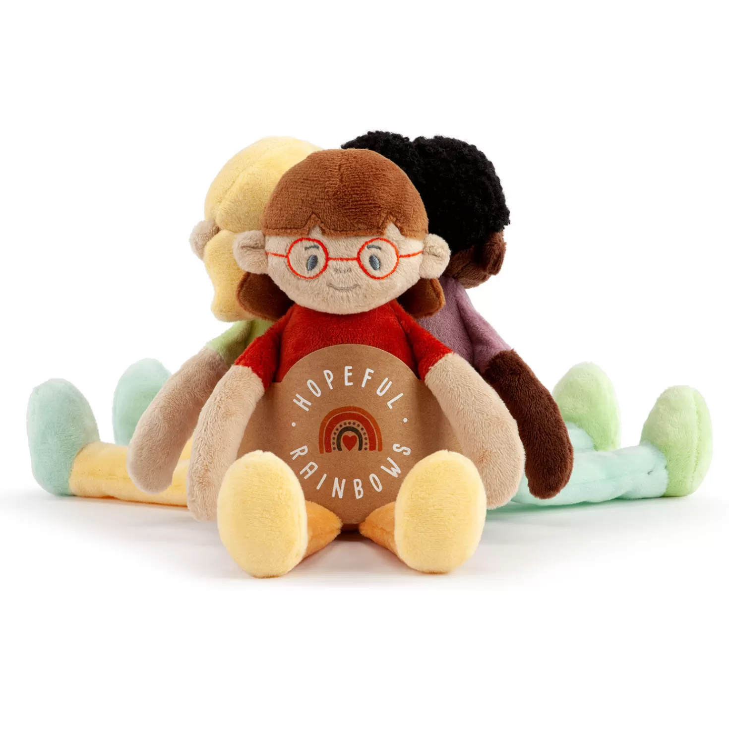 Shop Demdaco Hopeful Rainbows Girl Dolls, Set Of 3 Baby