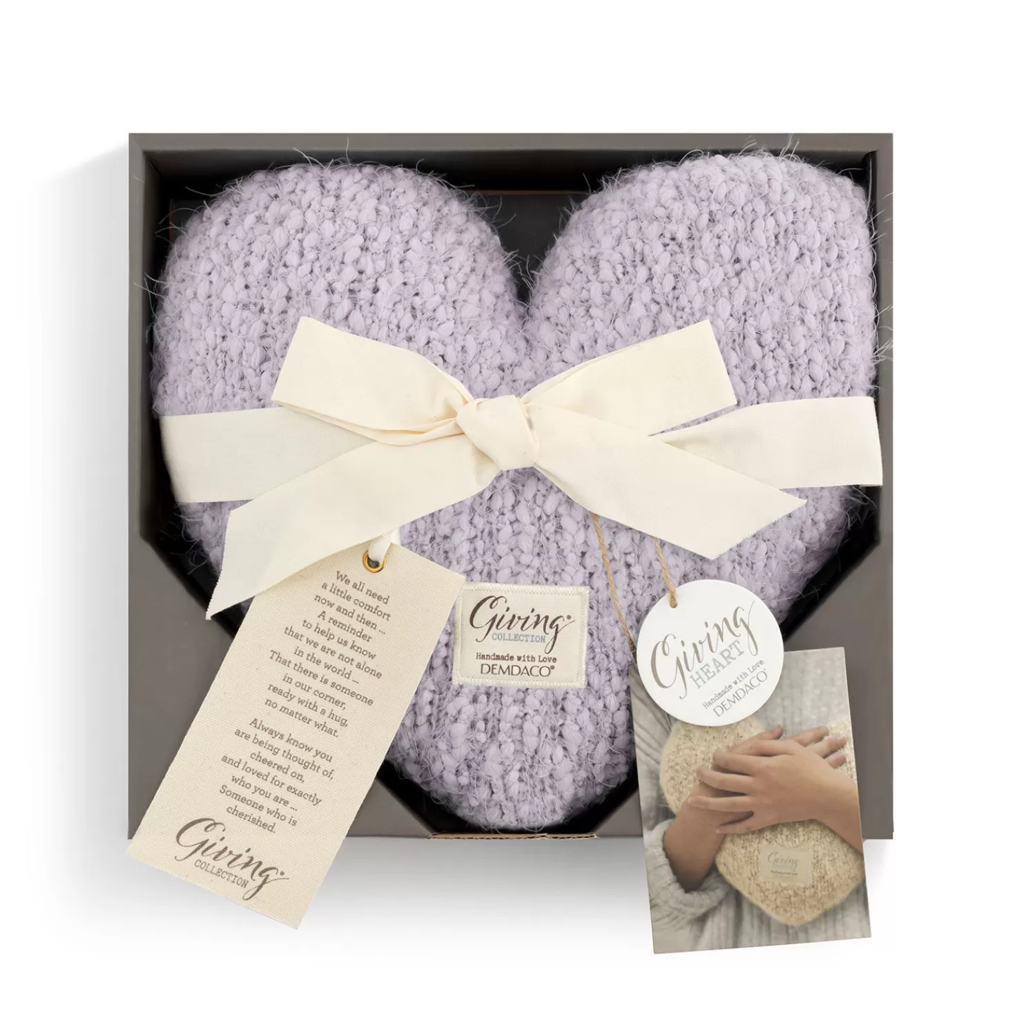 Flash Sale Demdaco Light Purple Giving Heart Pillow Encouragement