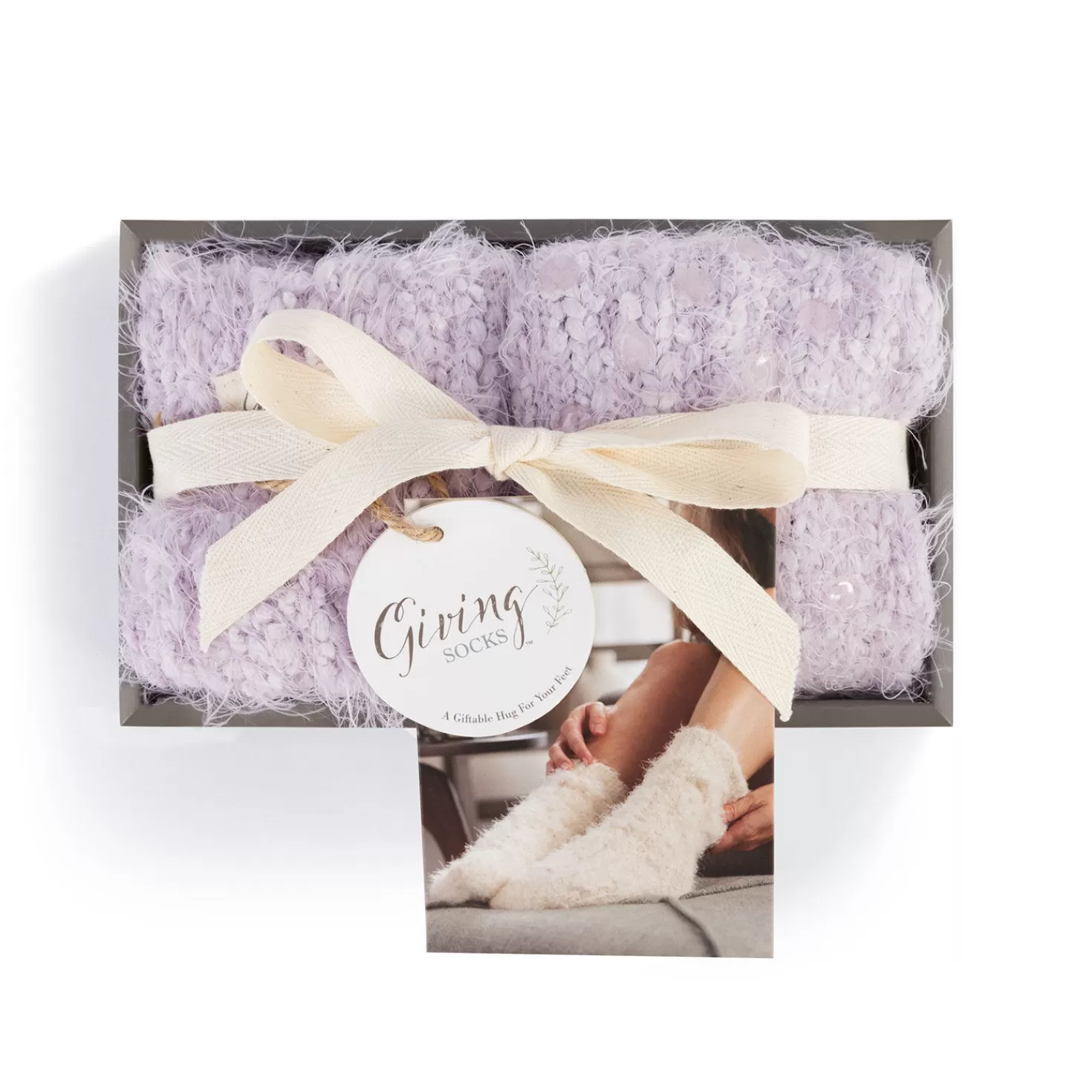 Shop Demdaco Light Purple Giving Socks Encouragement
