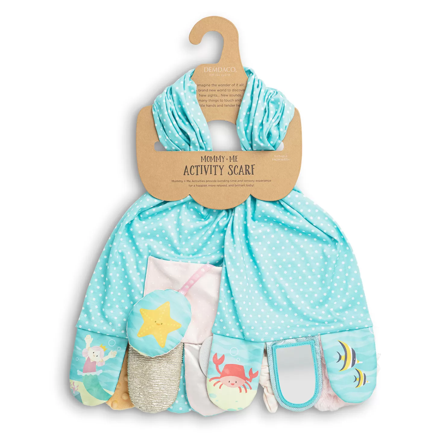 Sale Demdaco Mermaid Activity Scarf For Baby Baby