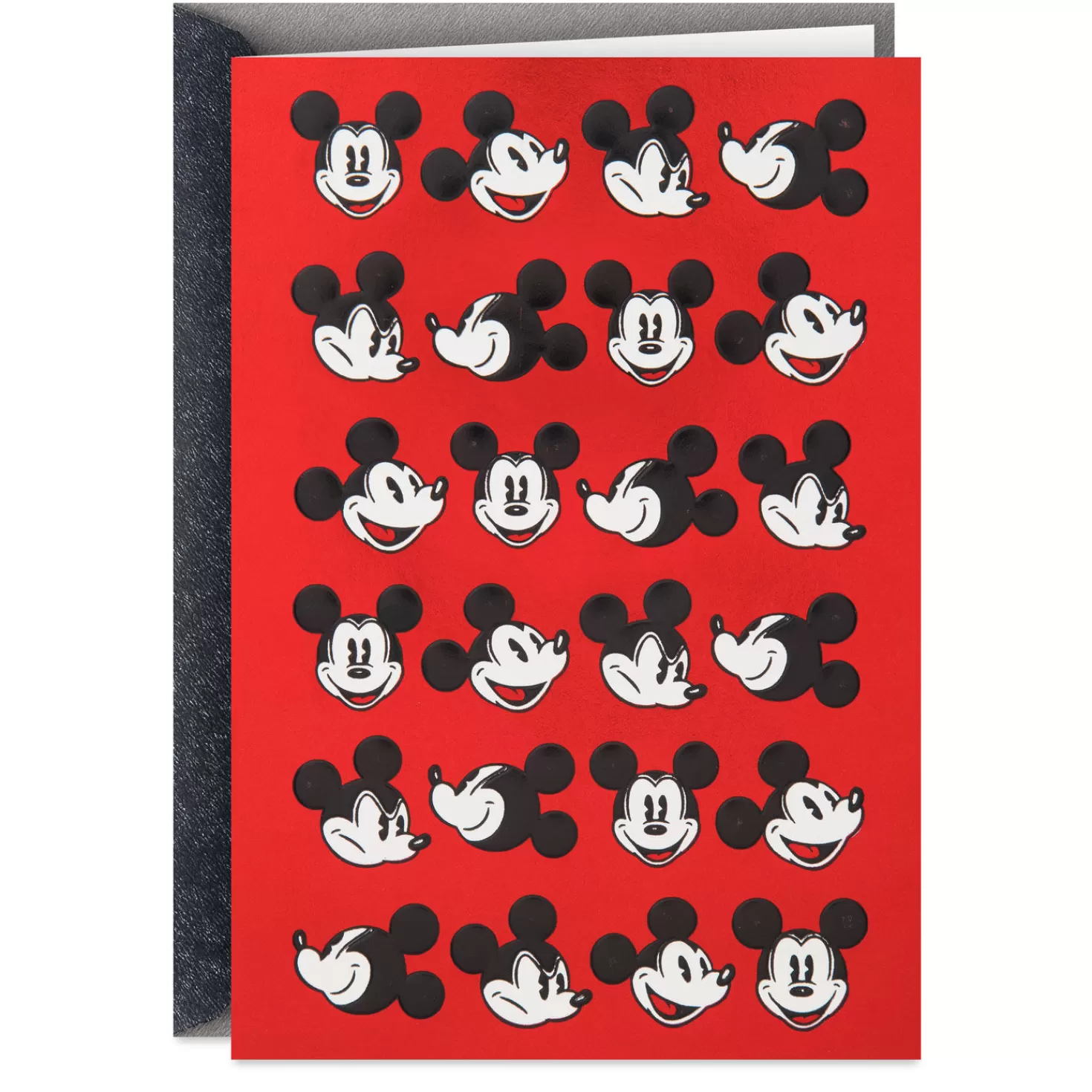 Store Disney Mickey Mouse Faces Blank Card Encouragement