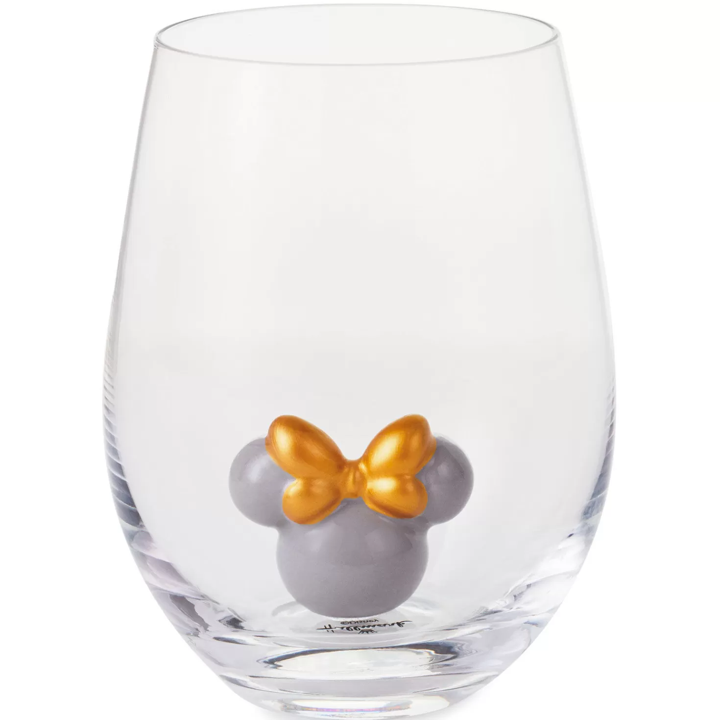 Flash Sale Disney Minnie Mouse Ears Silhouette Stemless Glass, 13 Oz. Wedding
