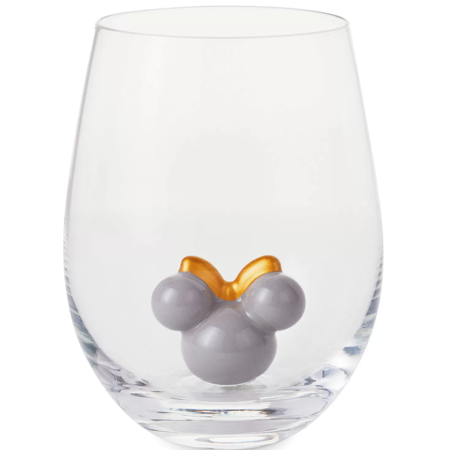 Flash Sale Disney Minnie Mouse Ears Silhouette Stemless Glass, 13 Oz. Wedding