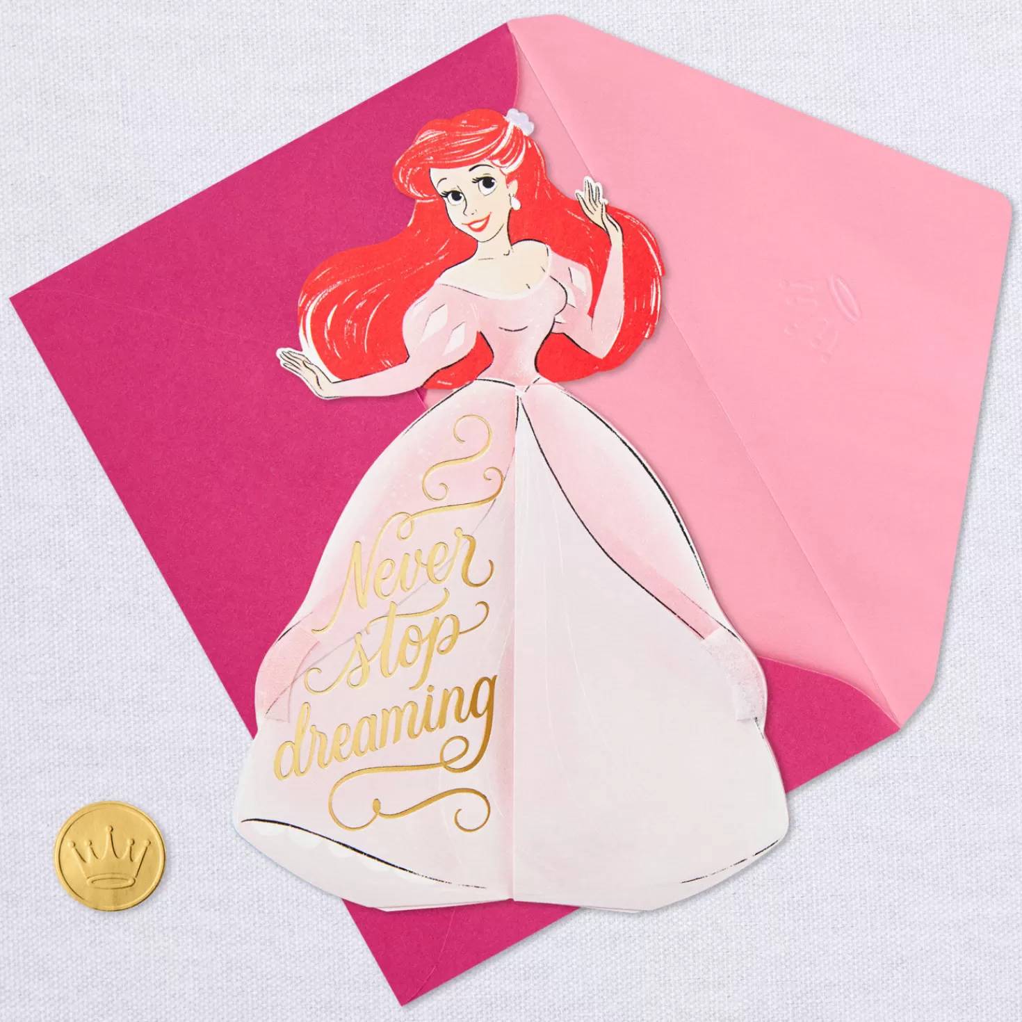 Best Disney The Little Mermaid Ariel Amazing You Honeycomb 3D Pop-Up Card Encouragement