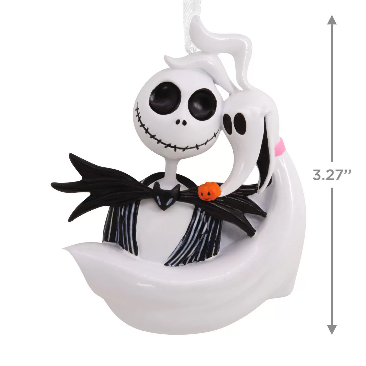Halloween (10/31)>Hallmark Disney Tim Burton's The Nightmare Before Christmas Jack Skellington And Zero Ornament