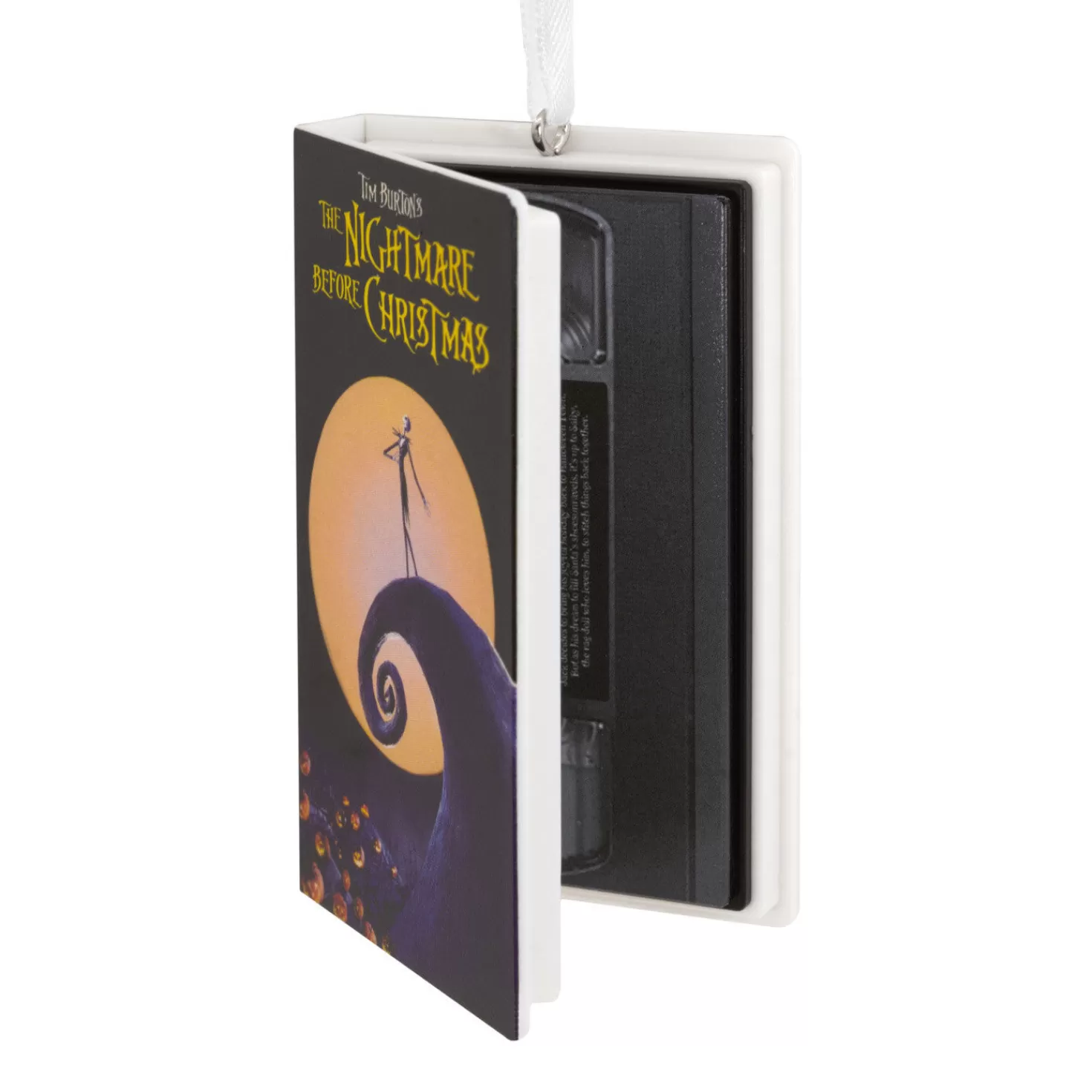 Halloween (10/31)>Hallmark Disney Tim Burton's The Nightmare Before Christmas Retro Video Cassette Case Ornament