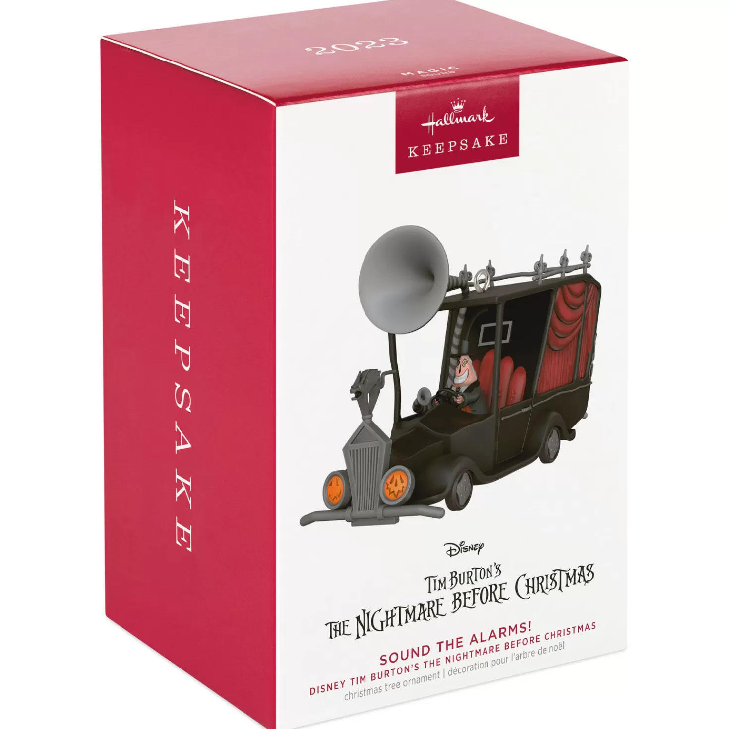 Halloween (10/31)>Hallmark Disney Tim Burton's The Nightmare Before Christmas Sound The Alarms! Ornament With Sound
