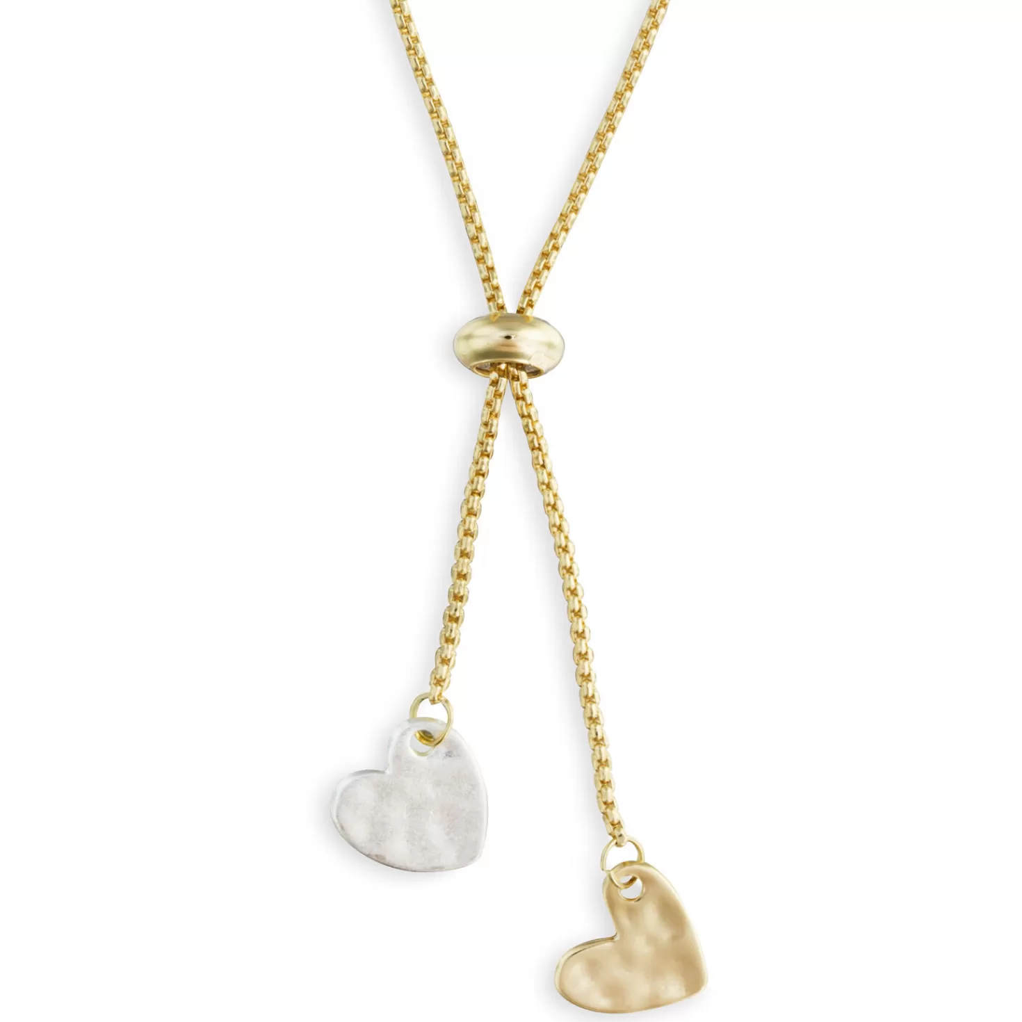 Best Sale Double Heart Charms Giving Necklace, 35" Thank You