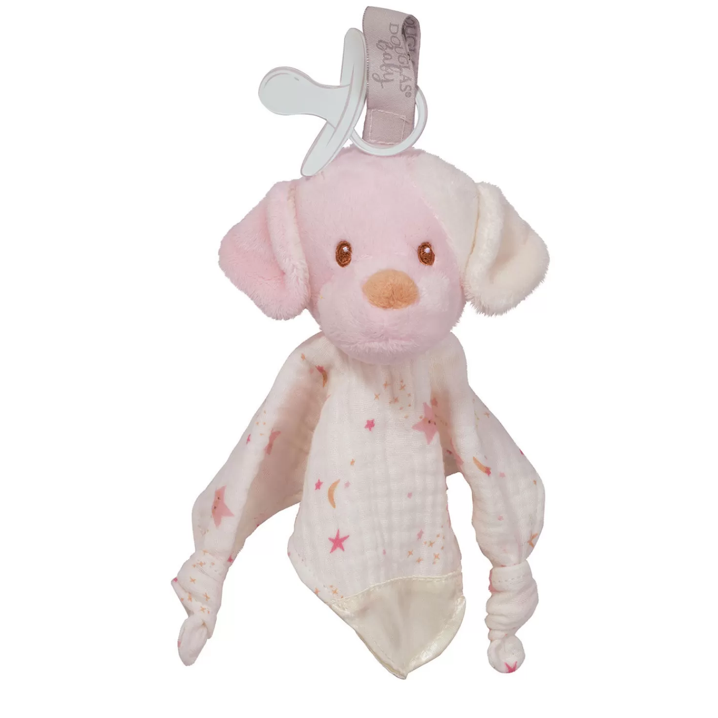 Baby>Hallmark Douglas Cuddle Toys Rosy Cream Puppy Paci Lovey, 8"