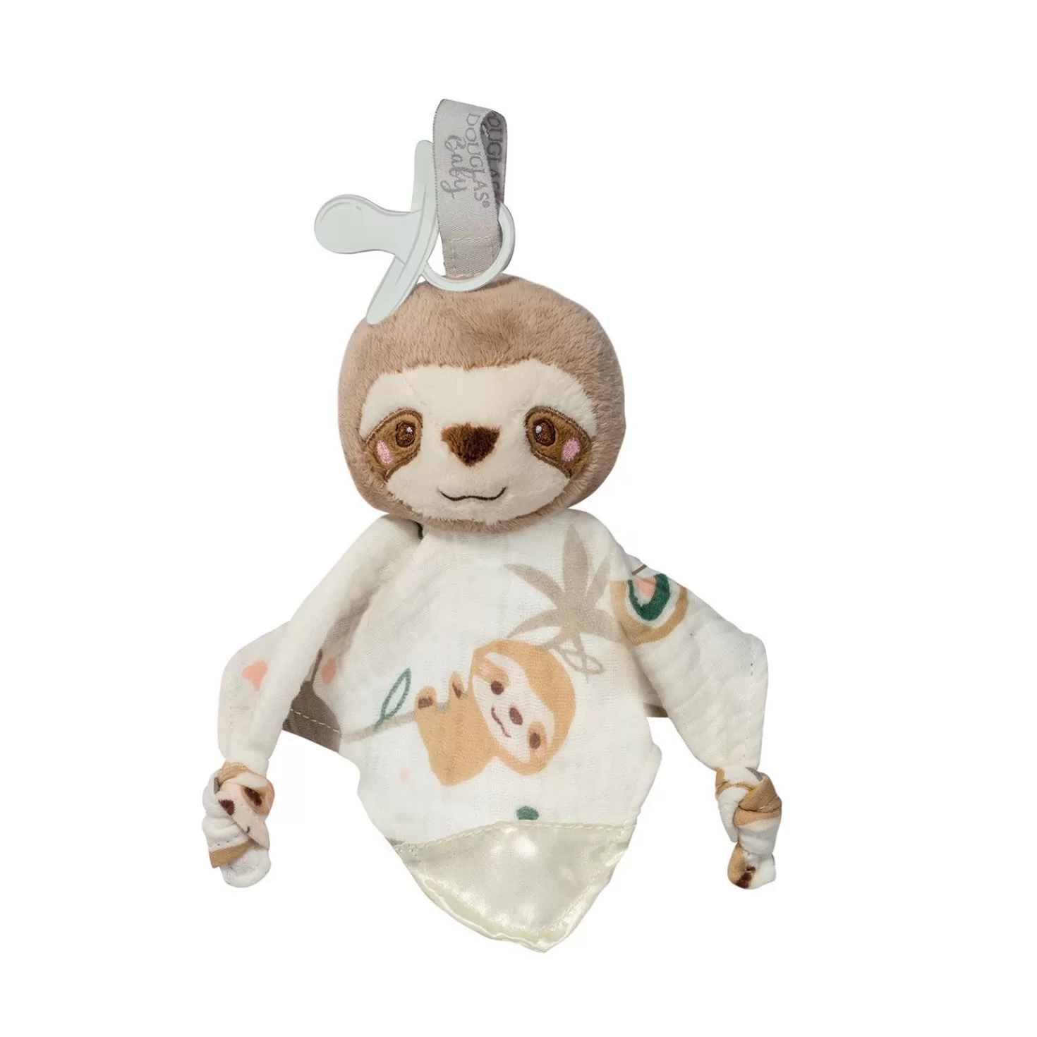 Baby>Hallmark Douglas Cuddle Toys Stanley Sloth Paci Lovey, 8"