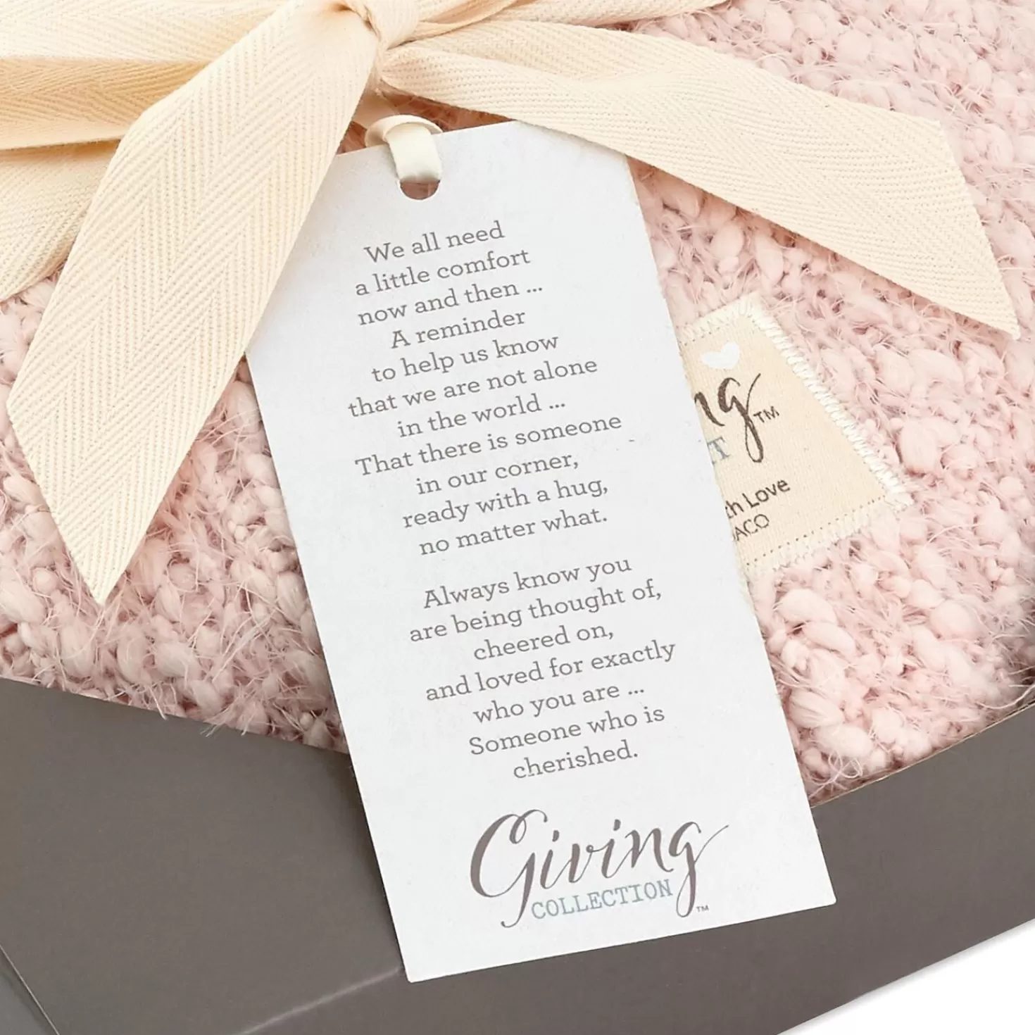 Store Dusty Pink Giving Heart Pillow Encouragement
