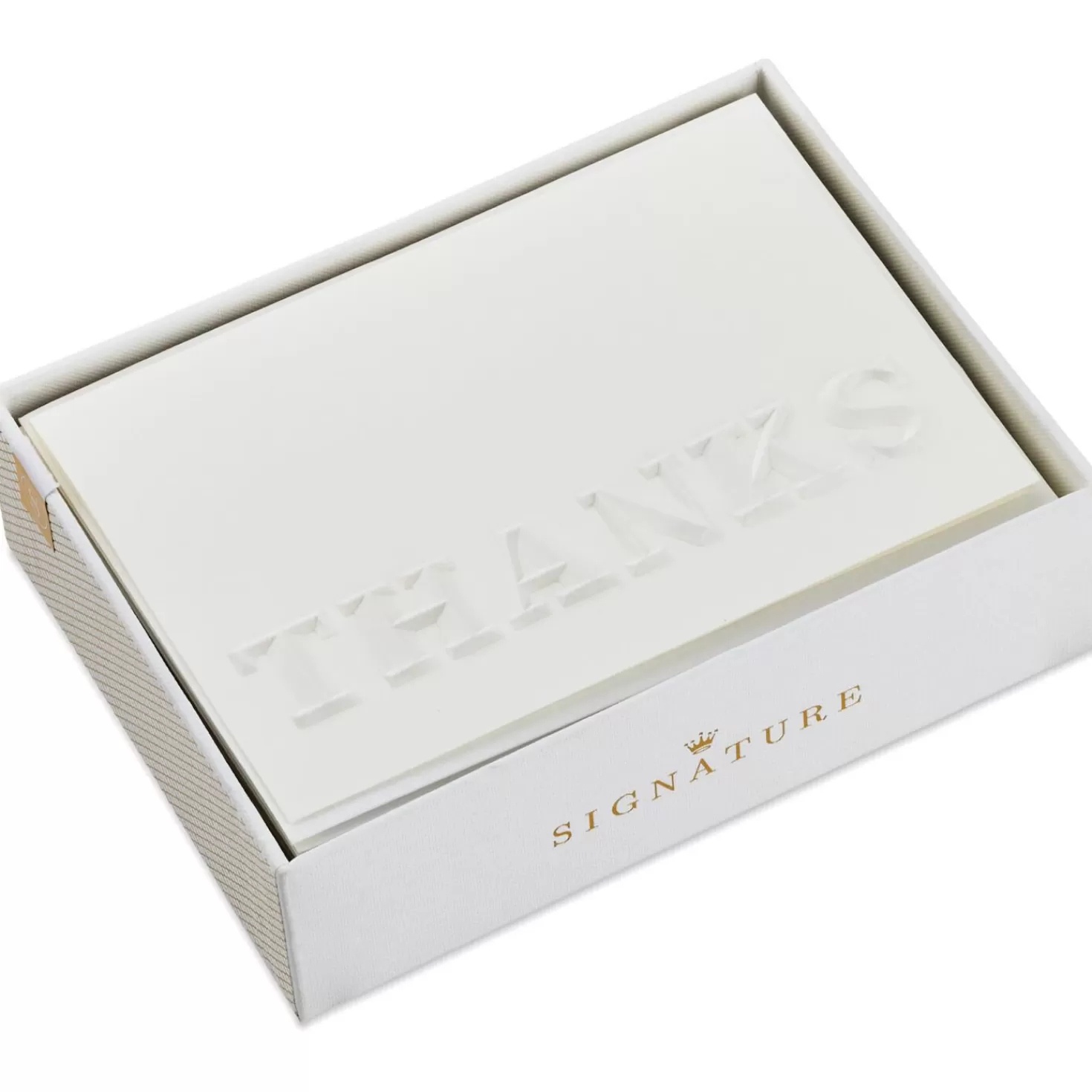 Store Embossed Cream Blank Thank You Notes, Box Of 8 Wedding