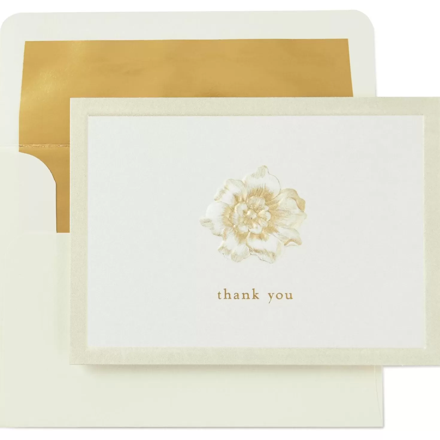 Flash Sale Embossed Flower Thank You Notes, Box Of 10 Wedding