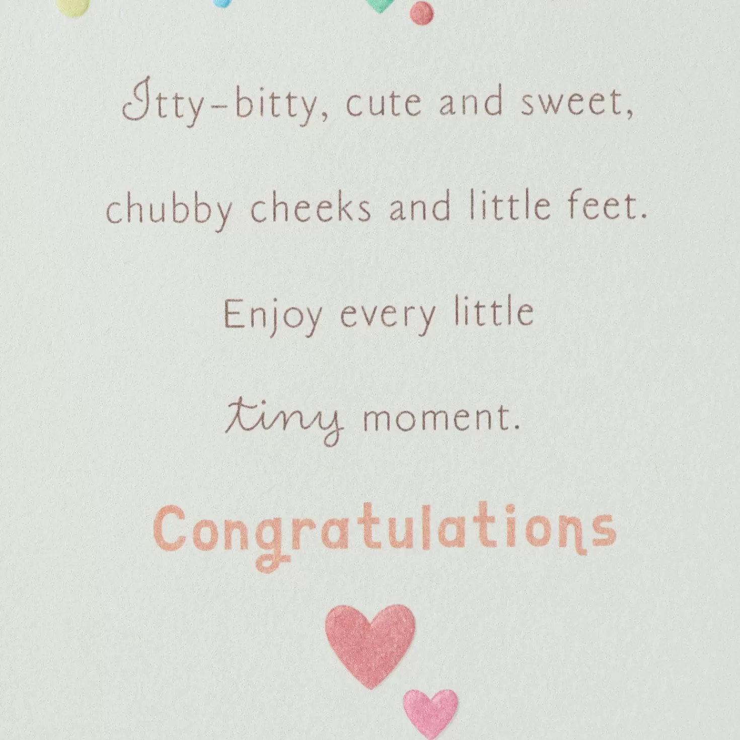 Baby>Hallmark Enjoy Every Little Moment New Baby Card