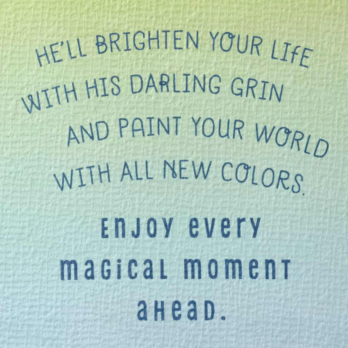 Baby>Hallmark Enjoy Every Magical Moment New Baby Boy Card