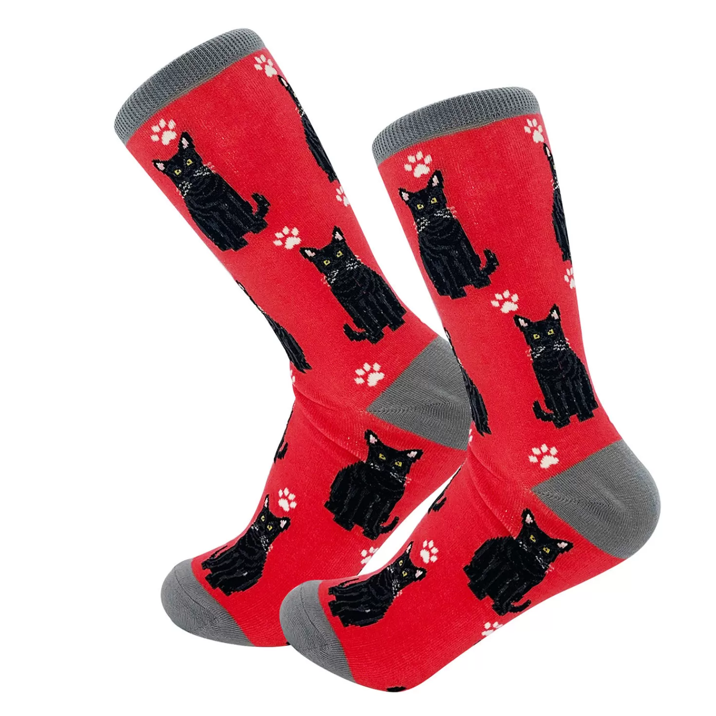 Flash Sale E&S Pets Black Cat Novelty Crew Socks Congratulations