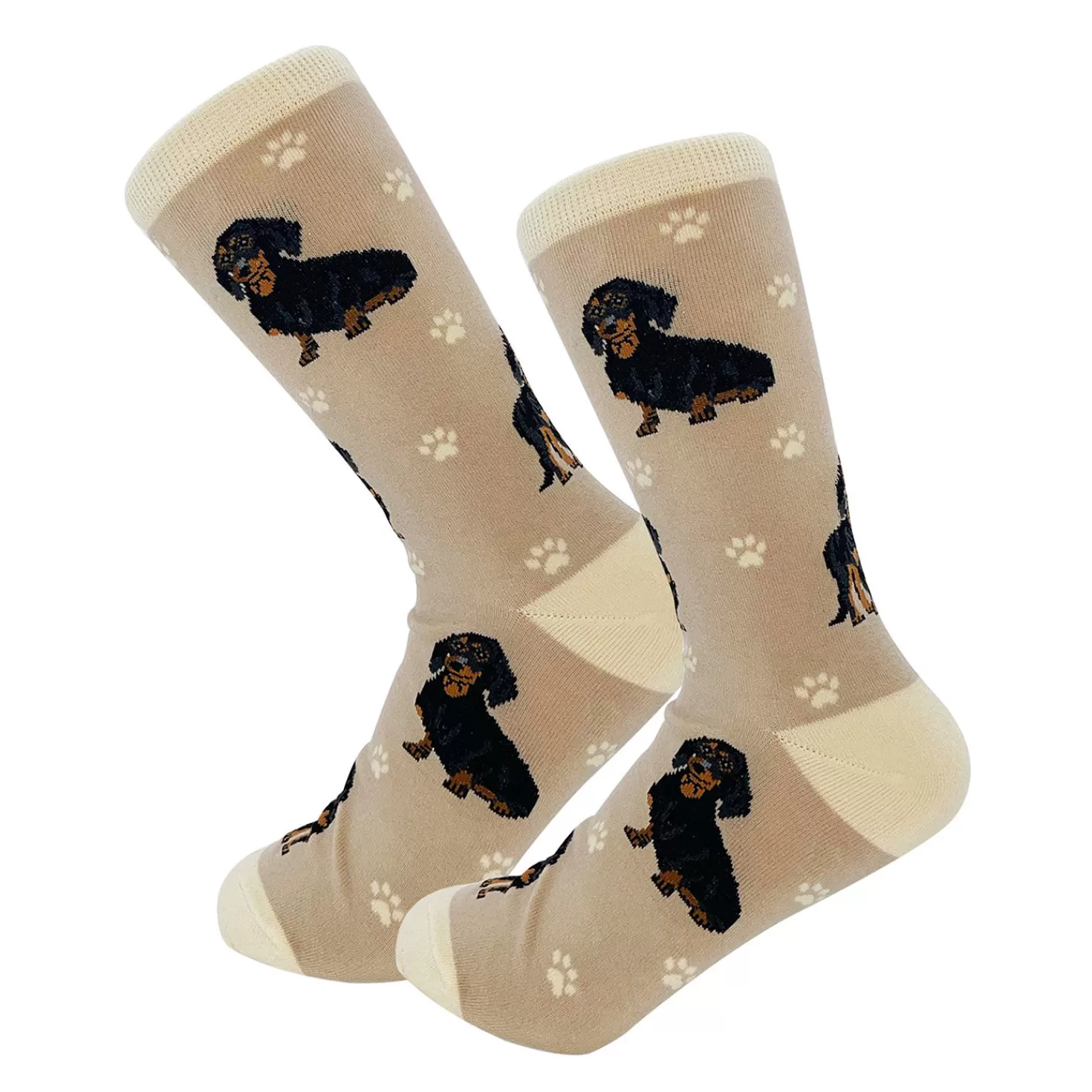 New E&S Pets Black Dachshund Novelty Crew Socks Congratulations