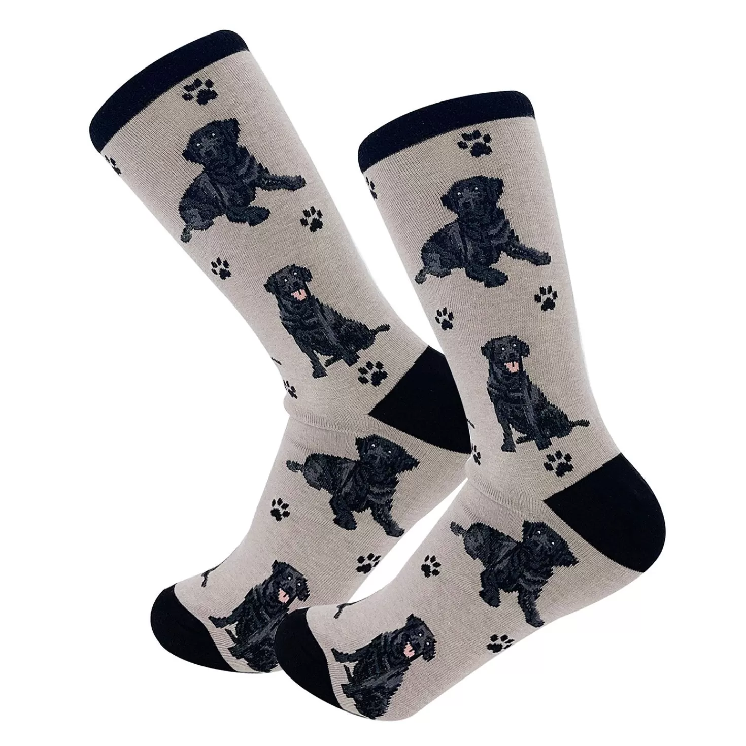 Flash Sale E&S Pets Black Labrador Novelty Crew Socks Congratulations