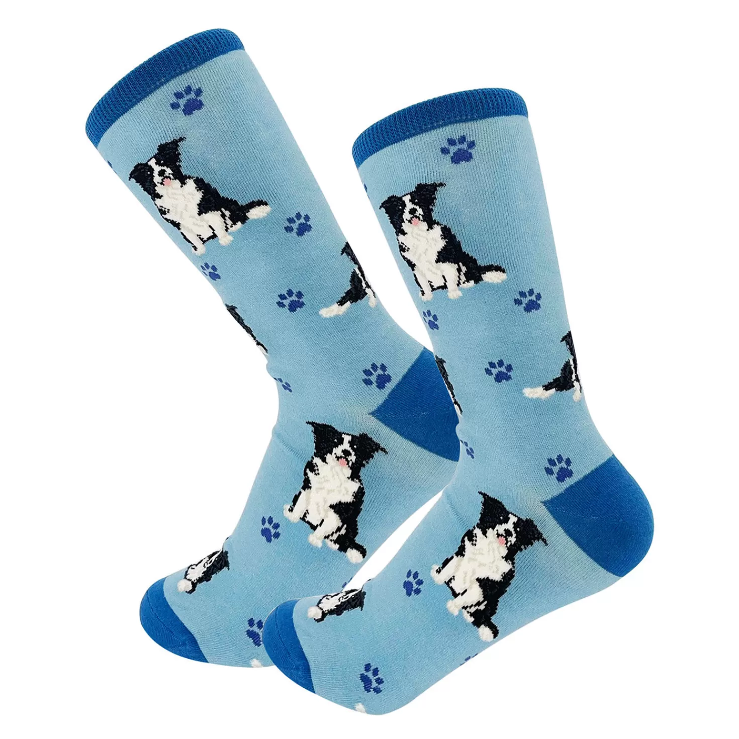 New E&S Pets Border Collie Novelty Crew Socks Congratulations