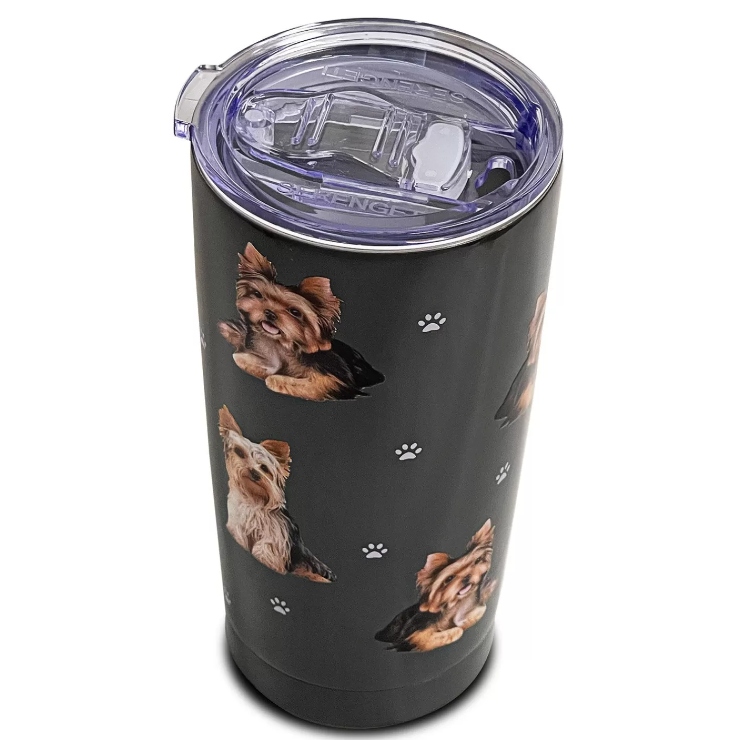 Hot E&S Pets Yorkshire Terrier Stainless Steel Tumbler, 20 Oz. Congratulations