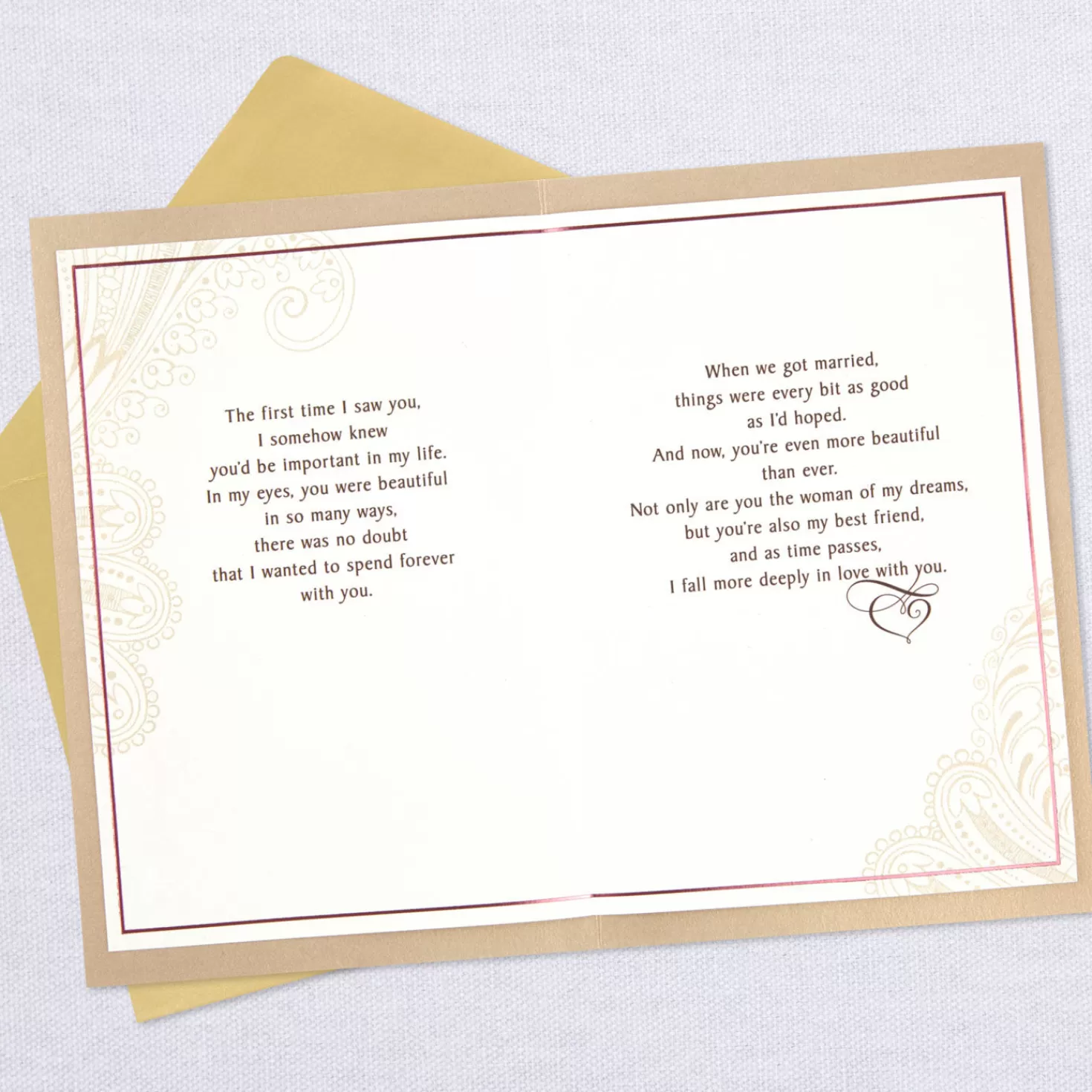 Anniversary>Hallmark Even More Deeply In Love Anniversary Card For Wife