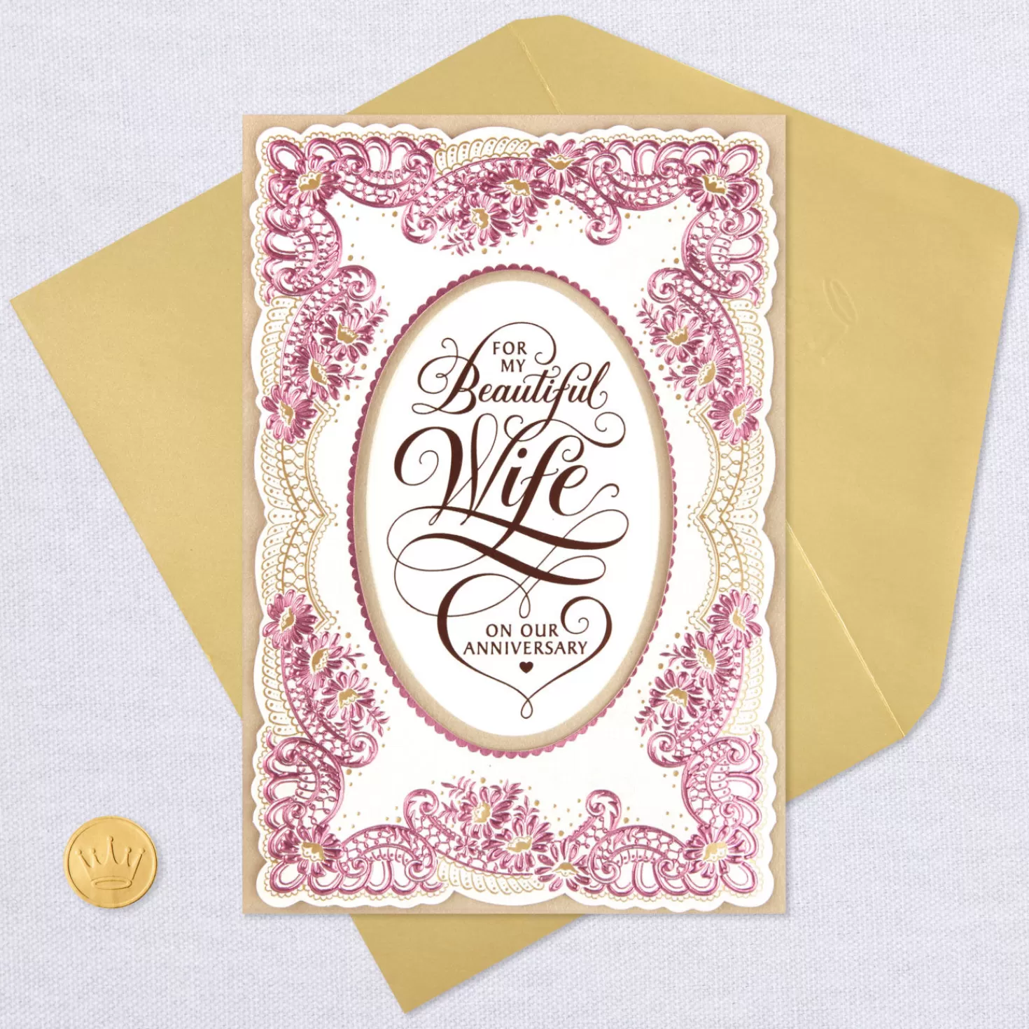 Anniversary>Hallmark Even More Deeply In Love Anniversary Card For Wife